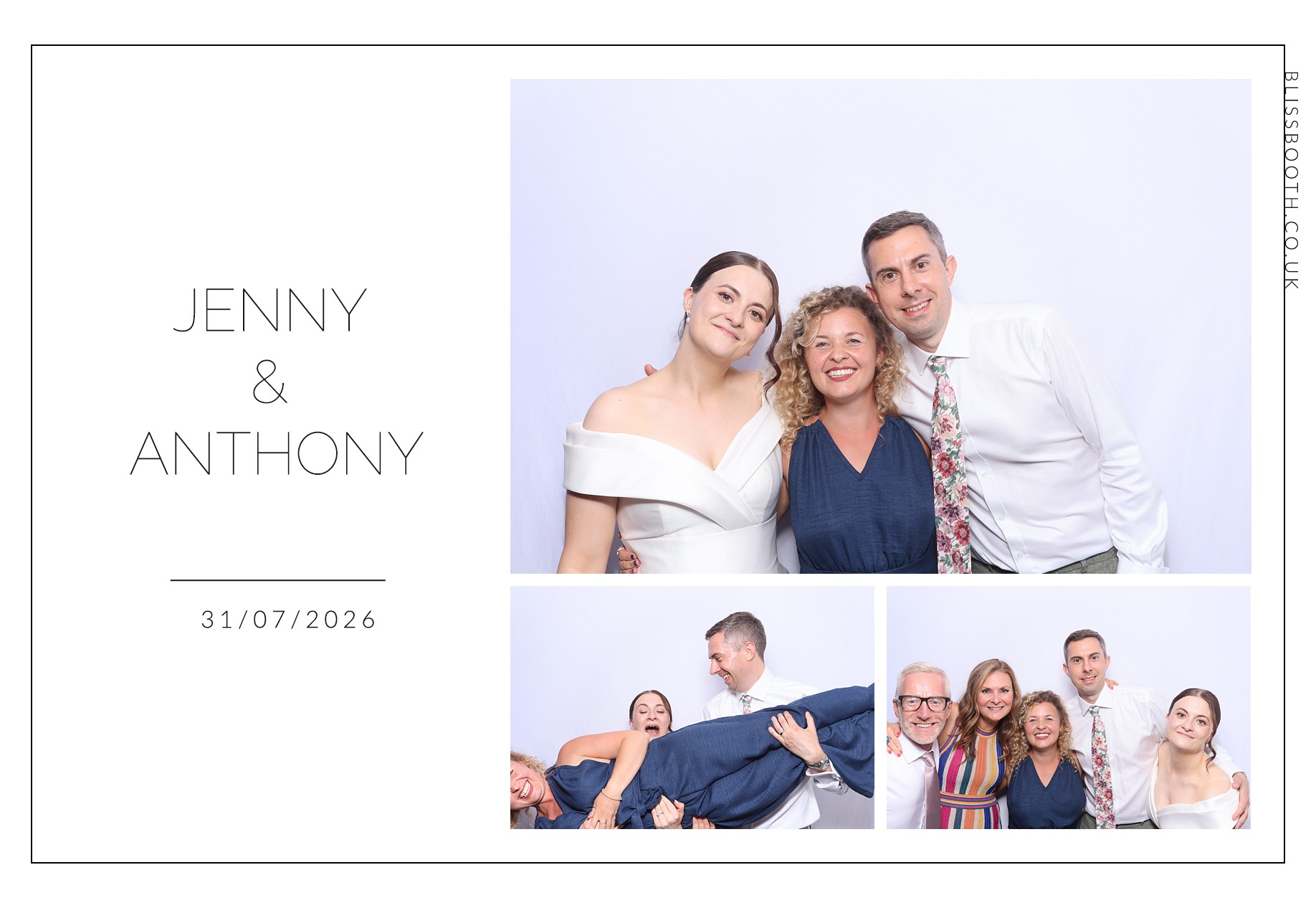 Jenny and Anthony | View more photos from the event at gallery.blissbooth.co.uk/u/BlissBooth/Jenny-and-Anthony