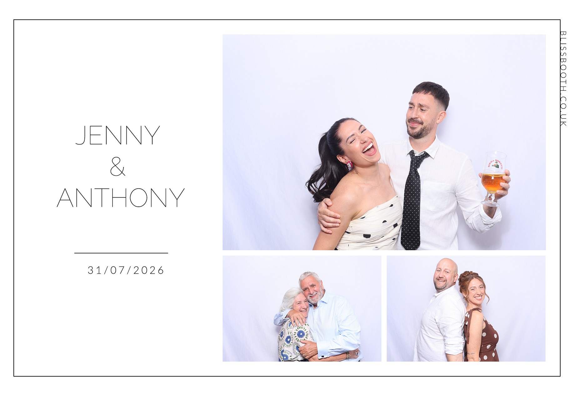 Jenny and Anthony | View more photos from the event at gallery.blissbooth.co.uk/u/BlissBooth/Jenny-and-Anthony