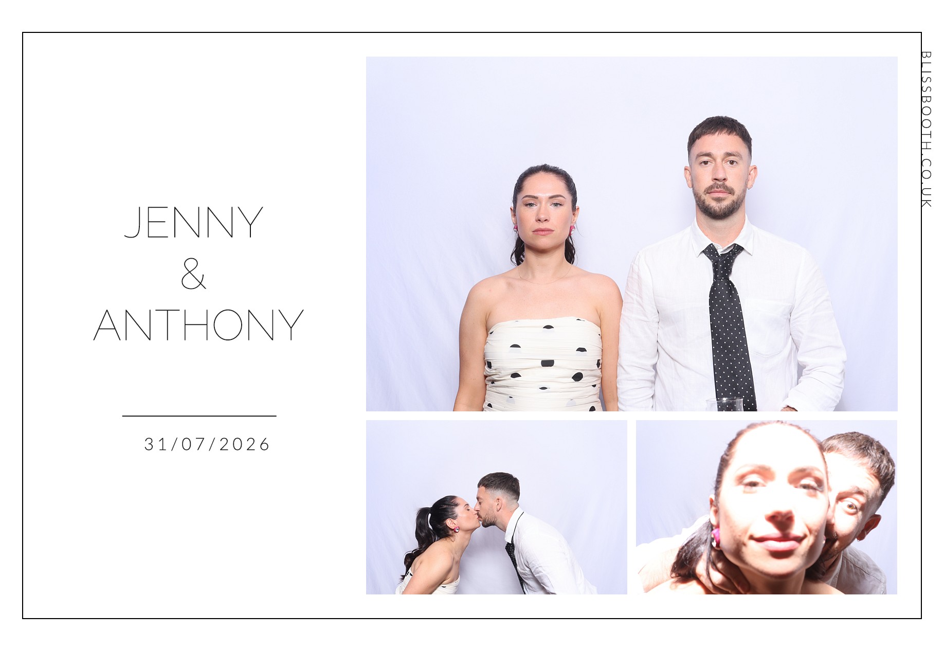 Jenny and Anthony | View more photos from the event at gallery.blissbooth.co.uk/u/BlissBooth/Jenny-and-Anthony