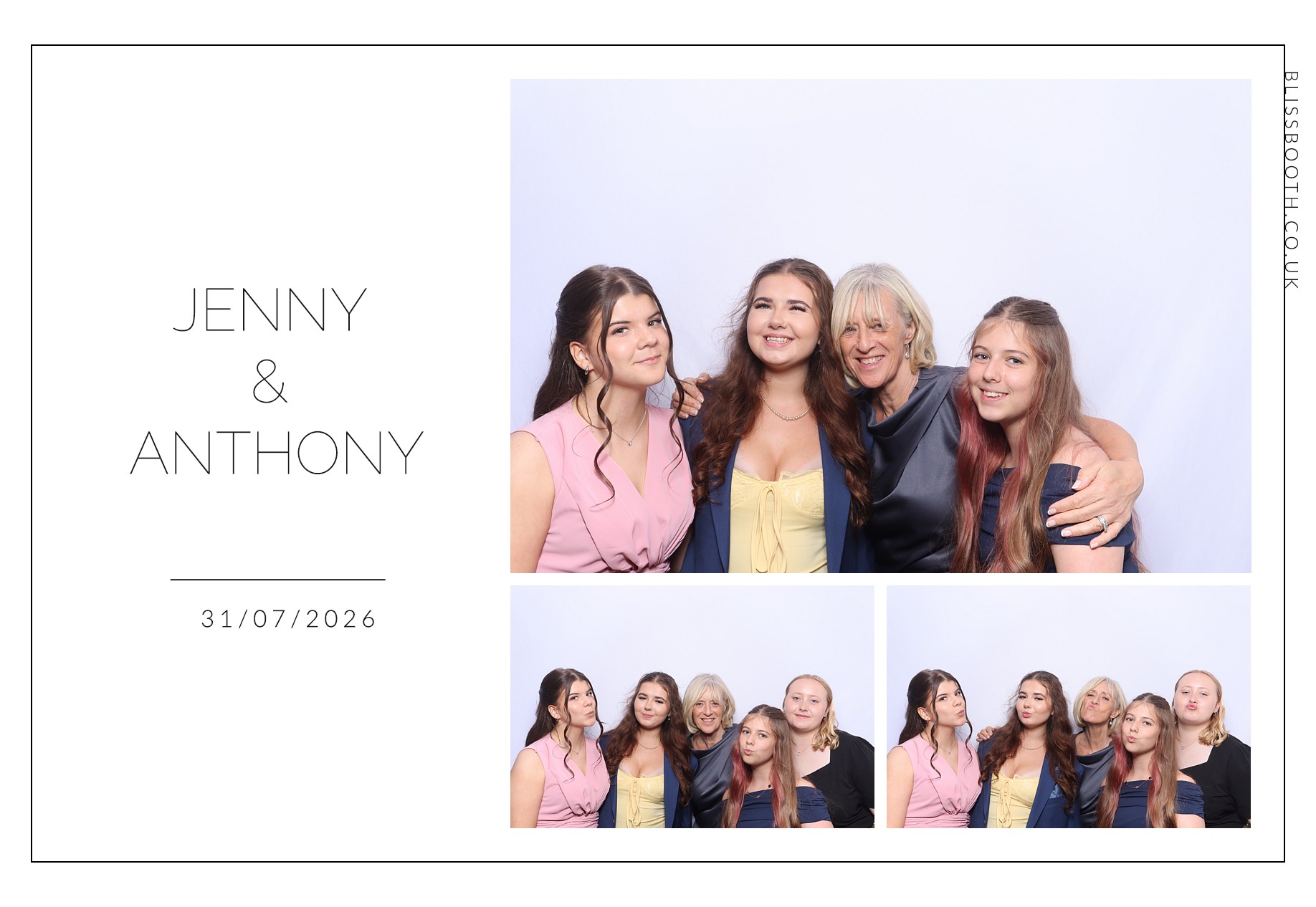 Jenny and Anthony | View more photos from the event at gallery.blissbooth.co.uk/u/BlissBooth/Jenny-and-Anthony