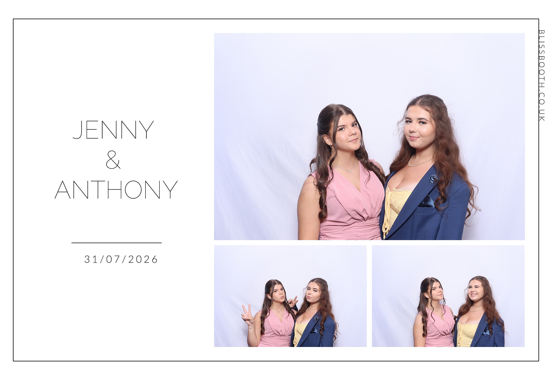 Jenny and Anthony | View more photos from the event at gallery.blissbooth.co.uk/u/BlissBooth/Jenny-and-Anthony