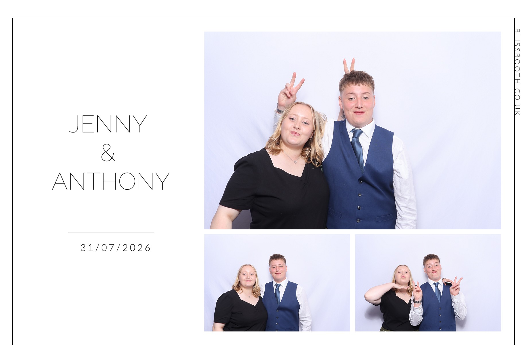 Jenny and Anthony | View more photos from the event at gallery.blissbooth.co.uk/u/BlissBooth/Jenny-and-Anthony