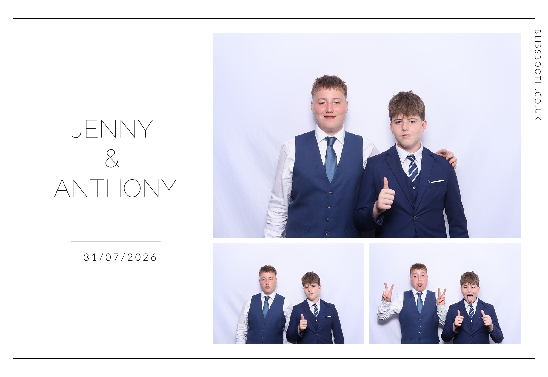 Jenny and Anthony | View more photos from the event at gallery.blissbooth.co.uk/u/BlissBooth/Jenny-and-Anthony