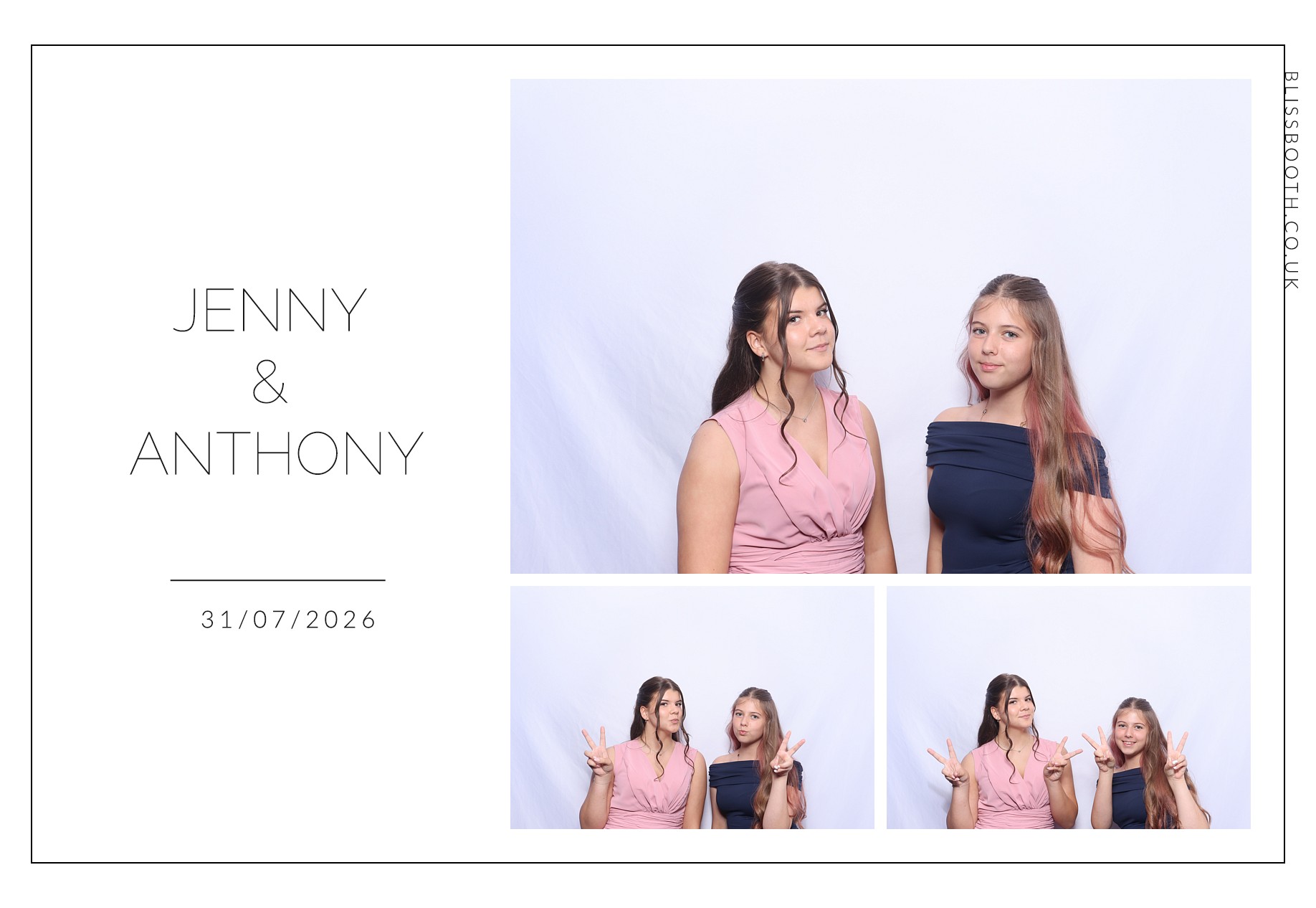 Jenny and Anthony | View more photos from the event at gallery.blissbooth.co.uk/u/BlissBooth/Jenny-and-Anthony