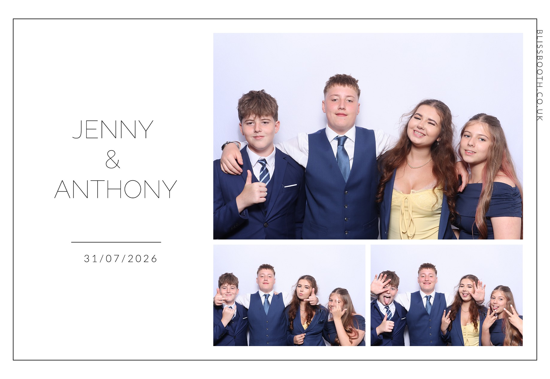 Jenny and Anthony | View more photos from the event at gallery.blissbooth.co.uk/u/BlissBooth/Jenny-and-Anthony