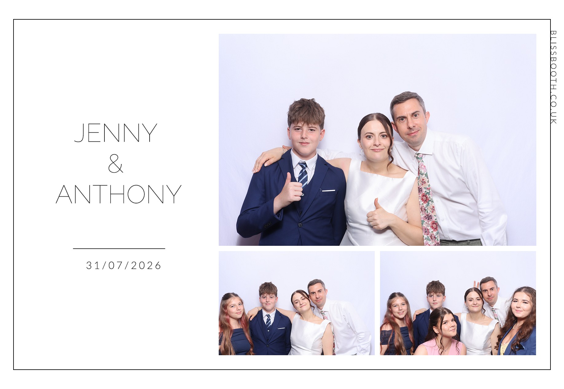 Jenny and Anthony | View more photos from the event at gallery.blissbooth.co.uk/u/BlissBooth/Jenny-and-Anthony