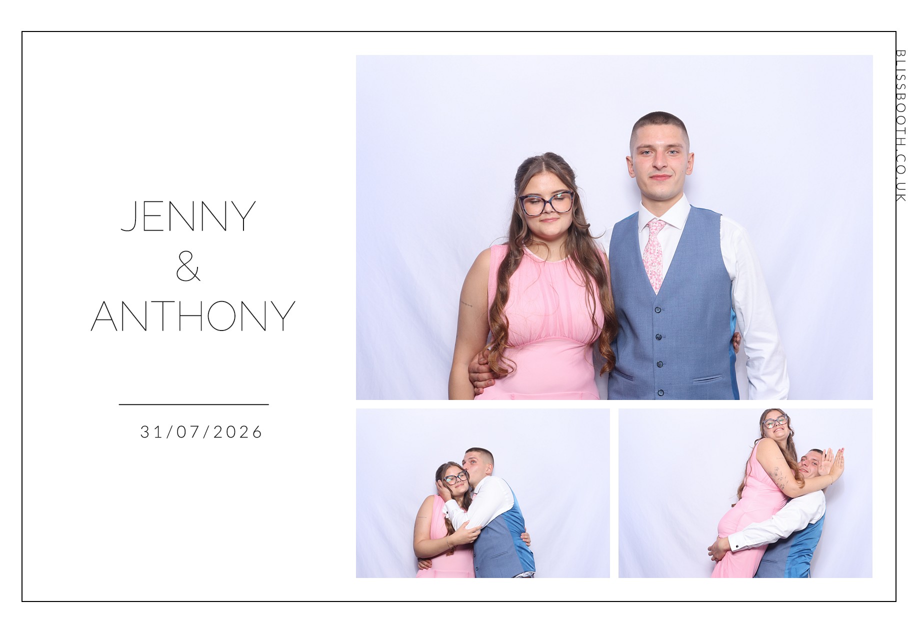 Jenny and Anthony | View more photos from the event at gallery.blissbooth.co.uk/u/BlissBooth/Jenny-and-Anthony