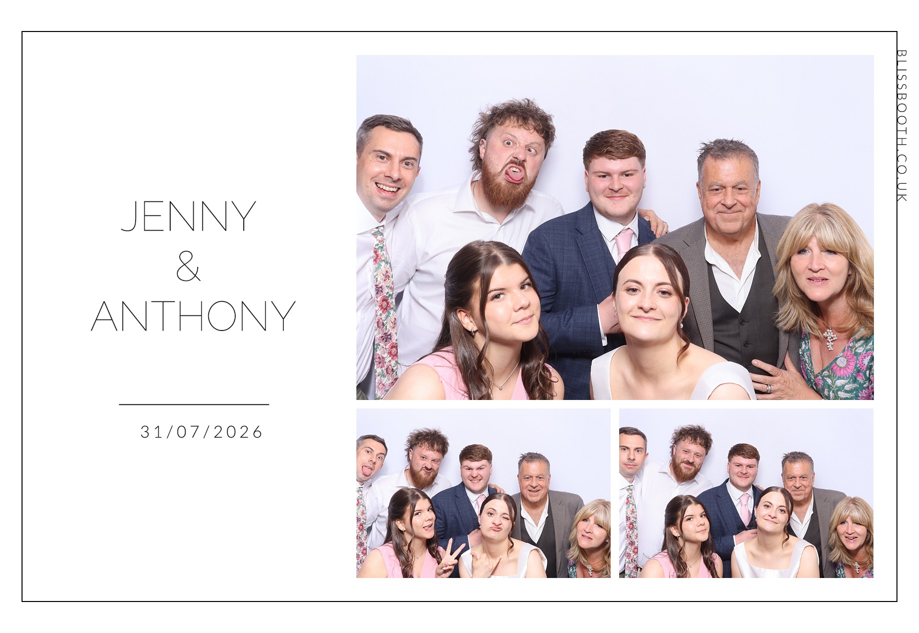 Jenny and Anthony | View more photos from the event at gallery.blissbooth.co.uk/u/BlissBooth/Jenny-and-Anthony