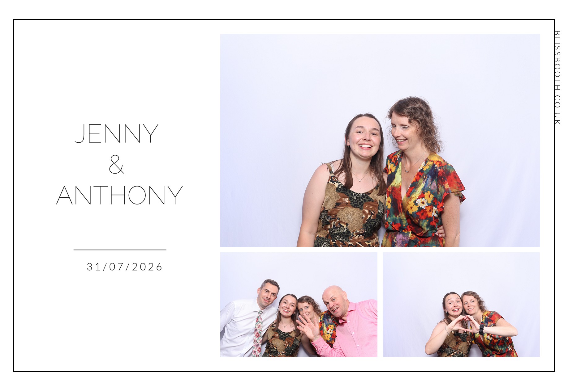 Jenny and Anthony | View more photos from the event at gallery.blissbooth.co.uk/u/BlissBooth/Jenny-and-Anthony