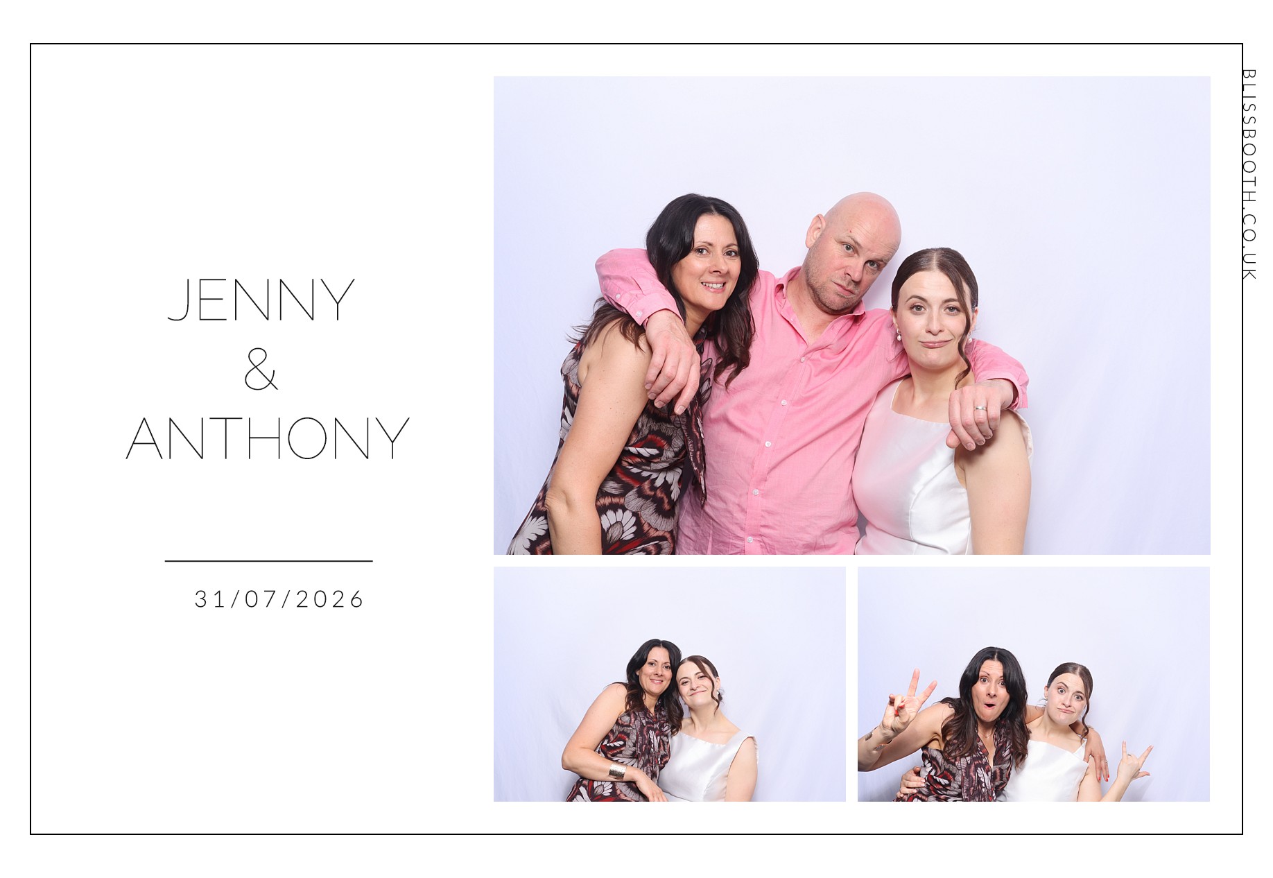 Jenny and Anthony | View more photos from the event at gallery.blissbooth.co.uk/u/BlissBooth/Jenny-and-Anthony