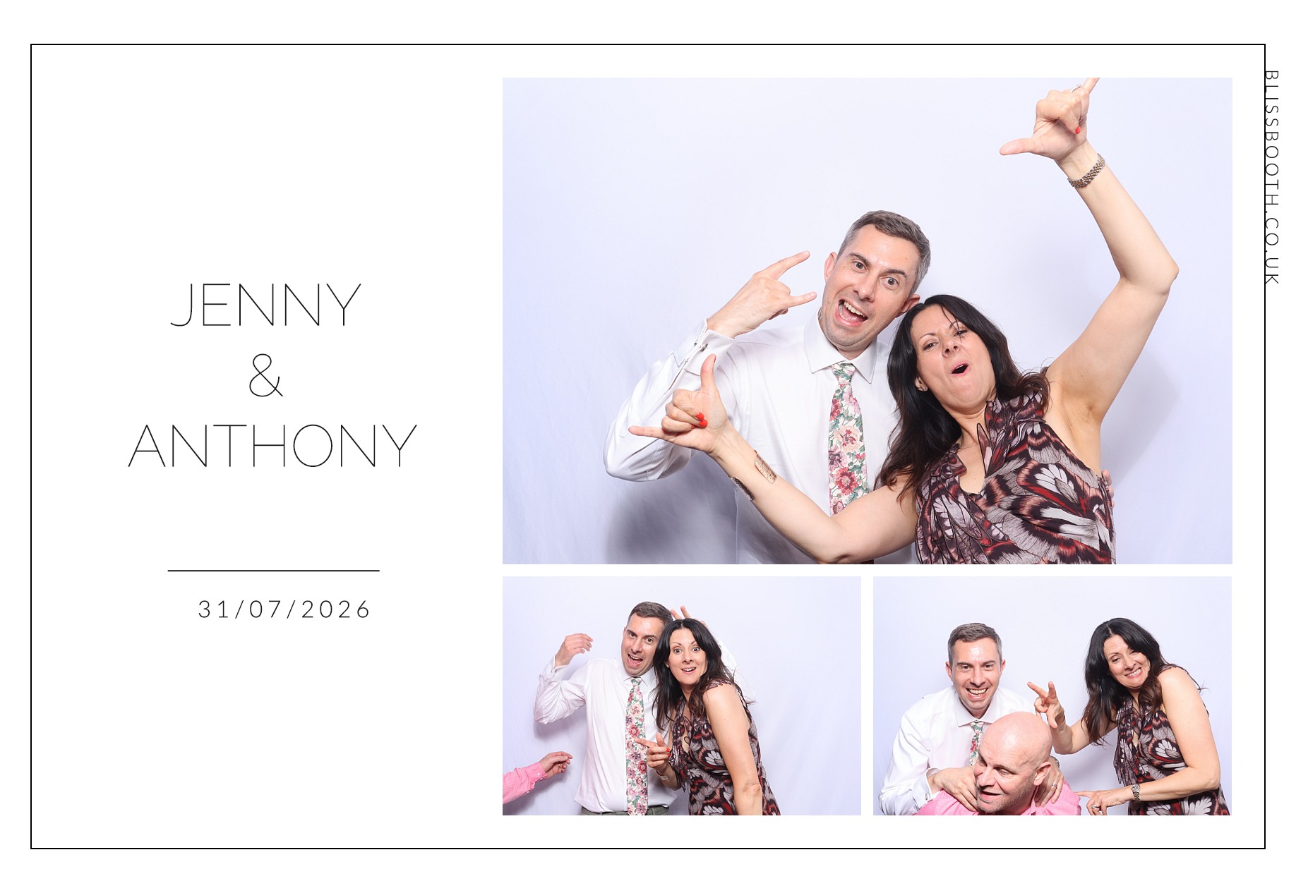 Jenny and Anthony | View more photos from the event at gallery.blissbooth.co.uk/u/BlissBooth/Jenny-and-Anthony