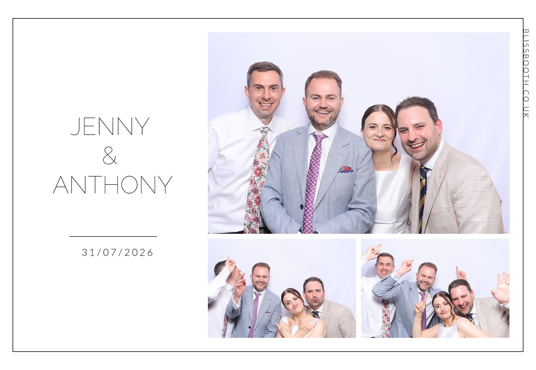 Jenny and Anthony | View more photos from the event at gallery.blissbooth.co.uk/u/BlissBooth/Jenny-and-Anthony