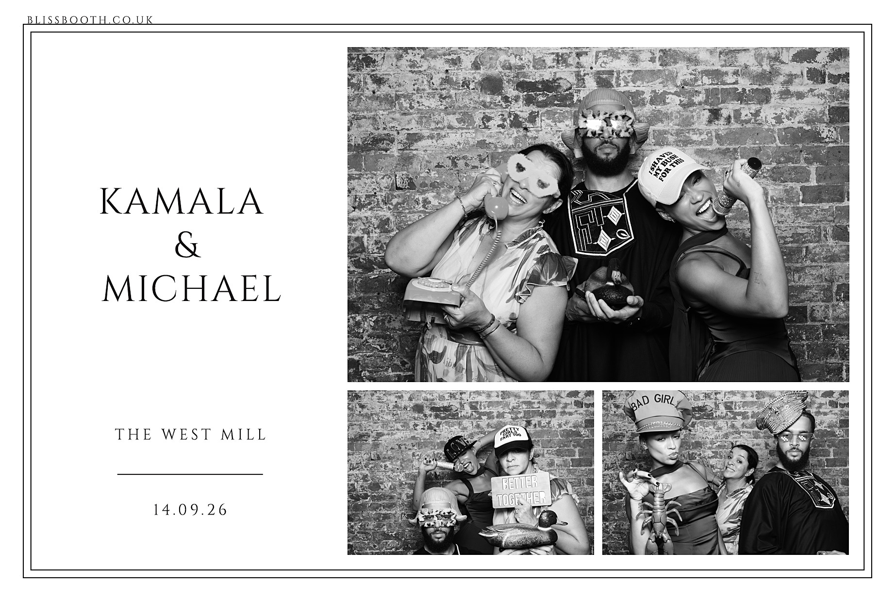 Kamala & Michael | View more photos from the event at gallery.blissbooth.co.uk/u/BlissBooth/Kamala-Michael