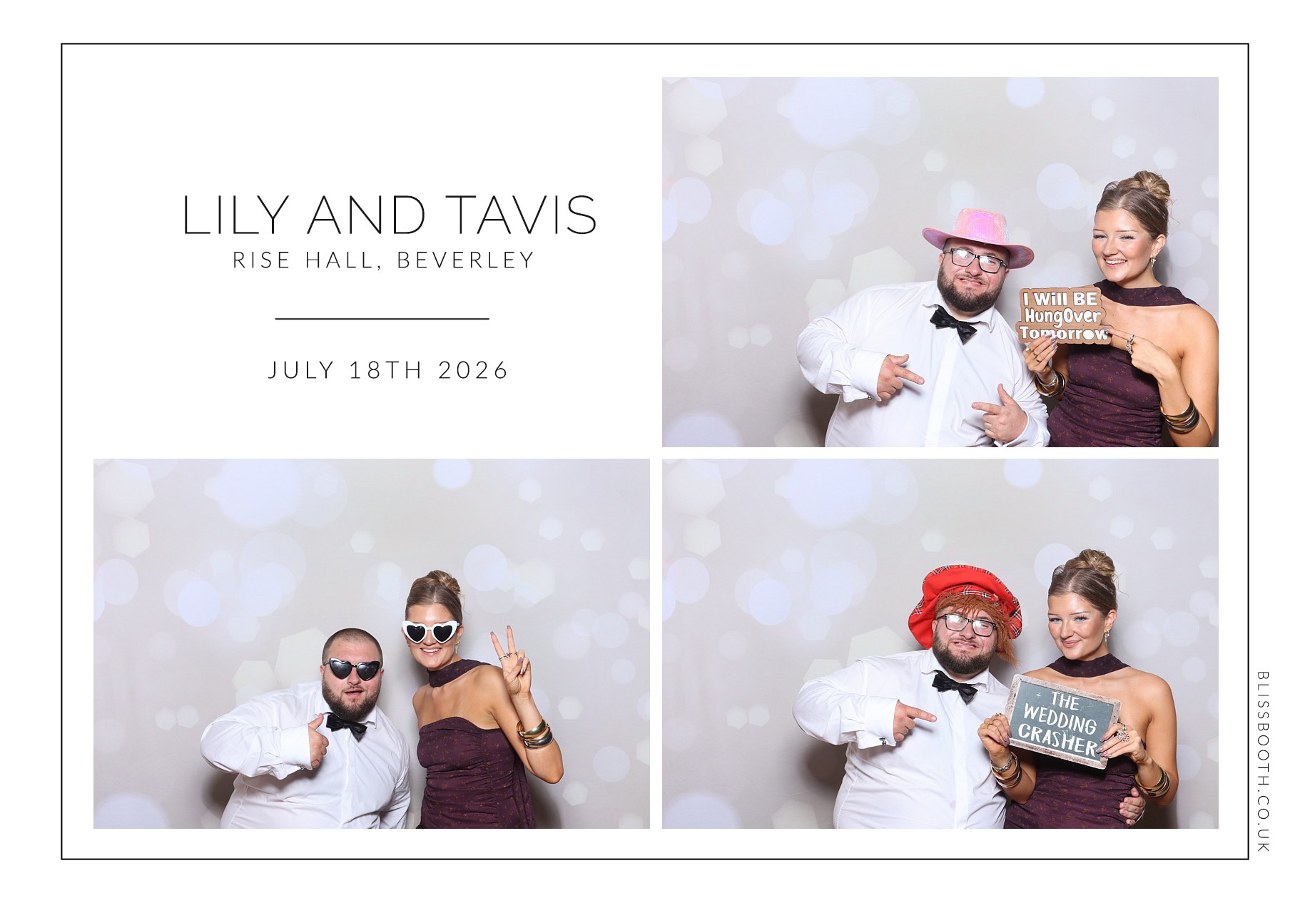 Lily and Tavis | View more photos from the event at gallery.blissbooth.co.uk/u/BlissBooth/Lily-and-Tavis