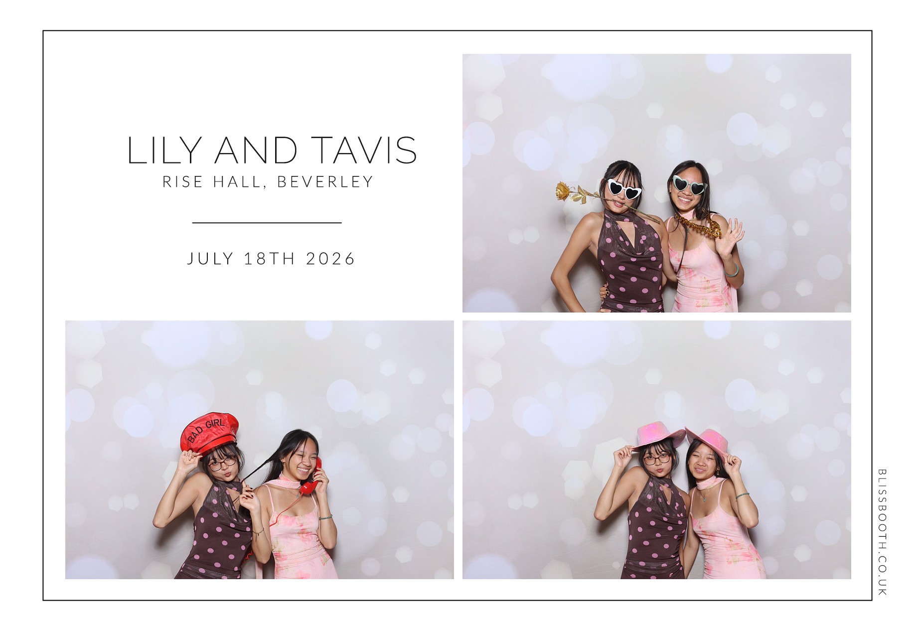Lily and Tavis | View more photos from the event at gallery.blissbooth.co.uk/u/BlissBooth/Lily-and-Tavis