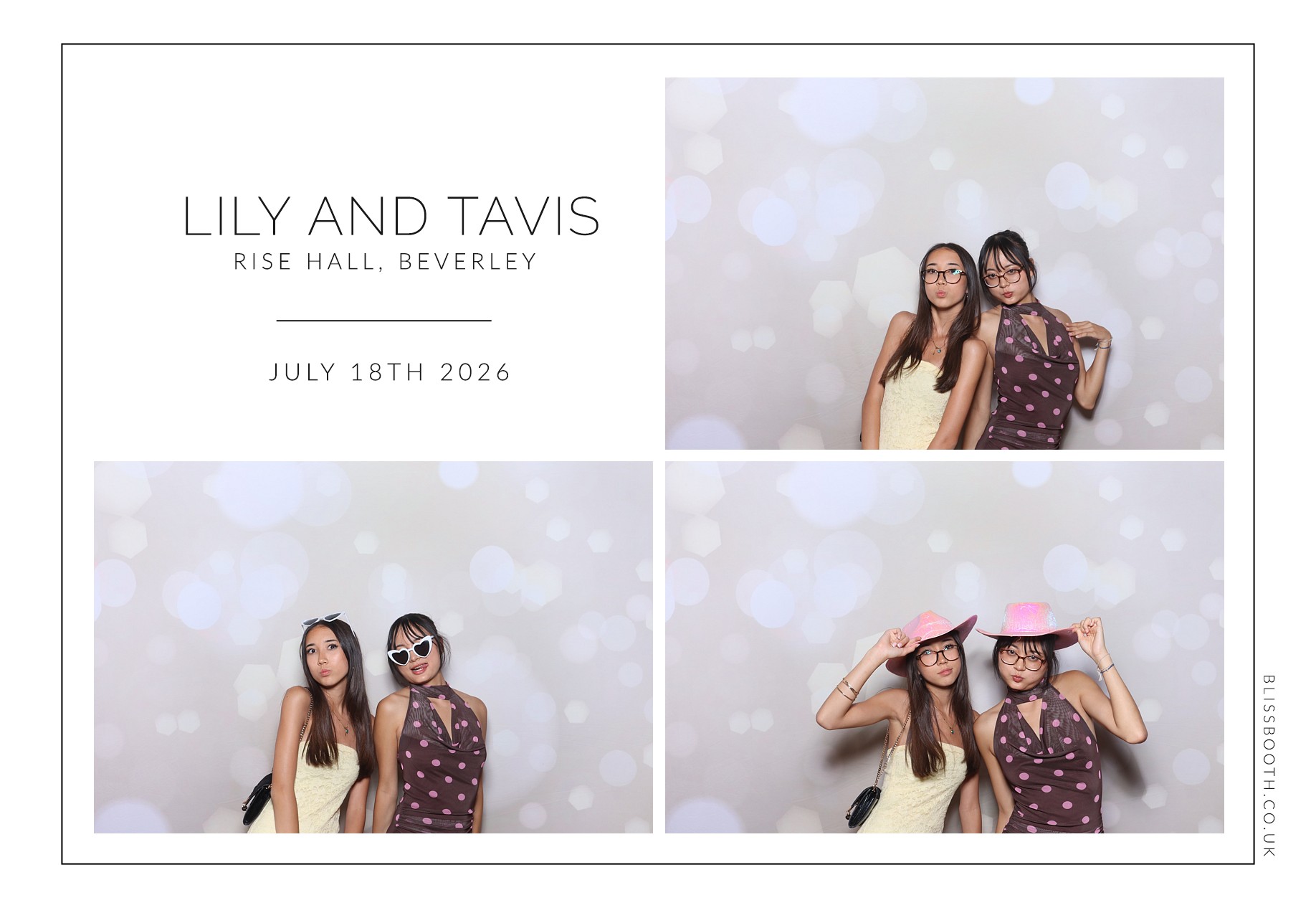 Lily and Tavis | View more photos from the event at gallery.blissbooth.co.uk/u/BlissBooth/Lily-and-Tavis