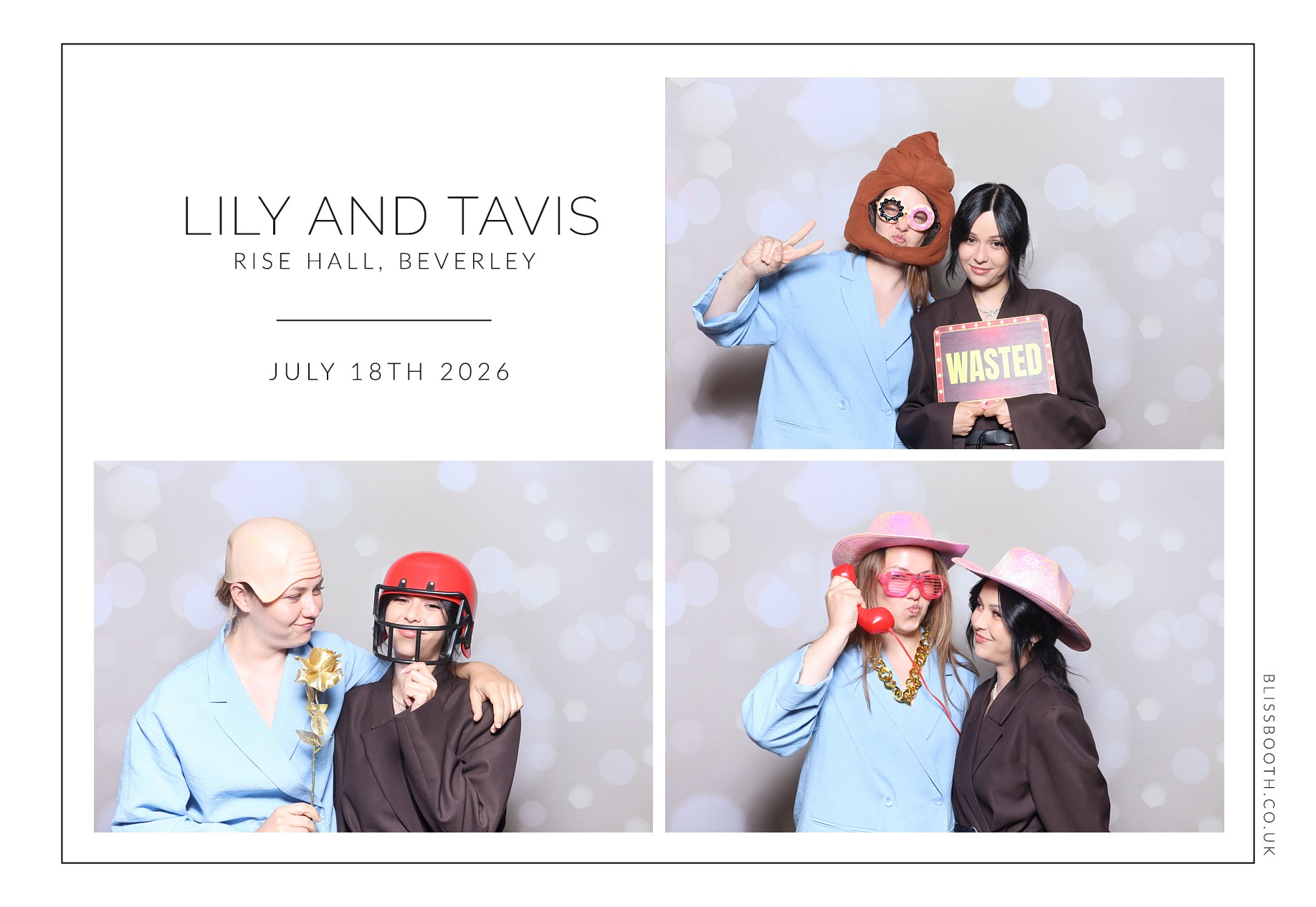 Lily and Tavis | View more photos from the event at gallery.blissbooth.co.uk/u/BlissBooth/Lily-and-Tavis