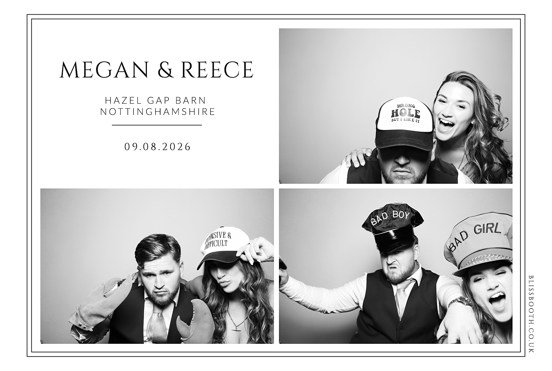 Megan and Reece | View more photos from the event at gallery.blissbooth.co.uk/u/BlissBooth/Megan-and-Reece