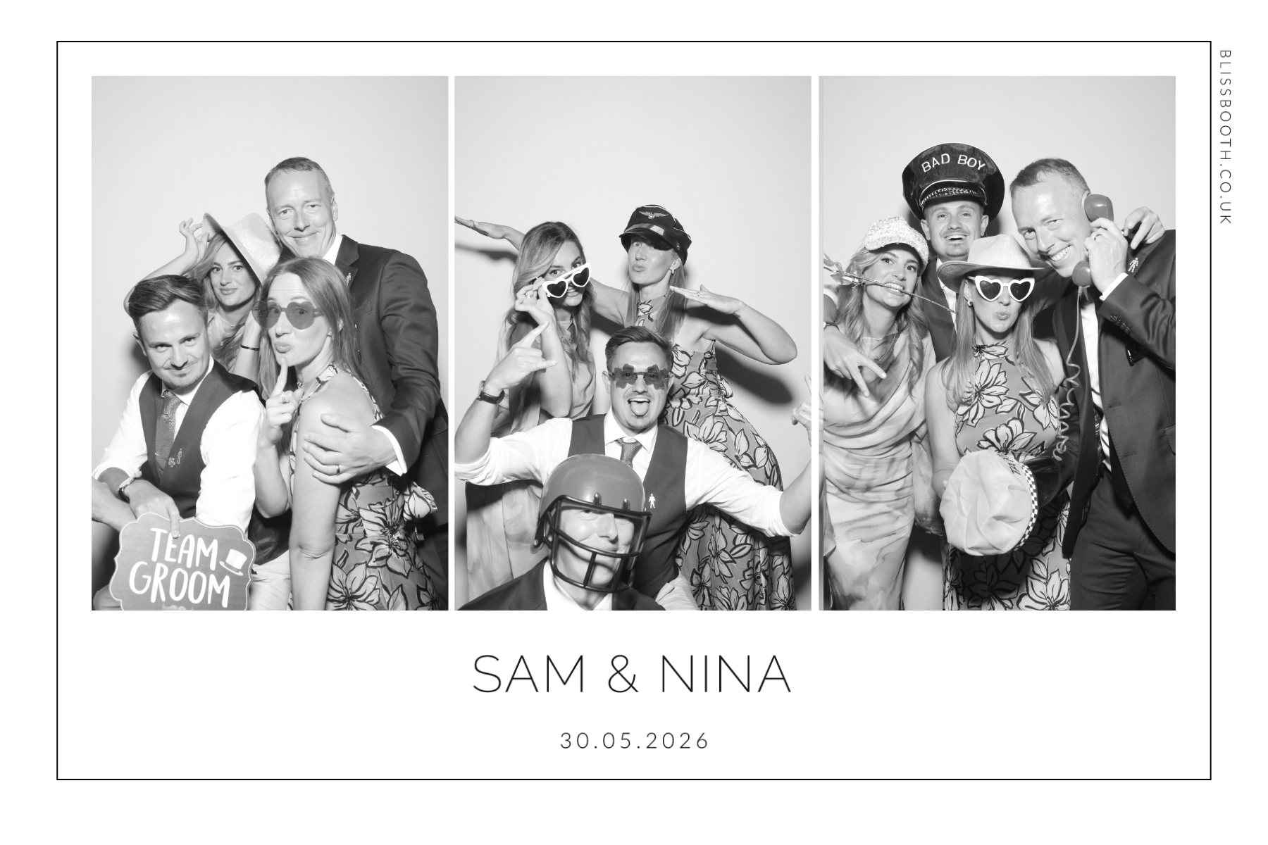 Sam and Nina | View more photos from the event at gallery.blissbooth.co.uk/u/BlissBooth/Sam-and-Nina