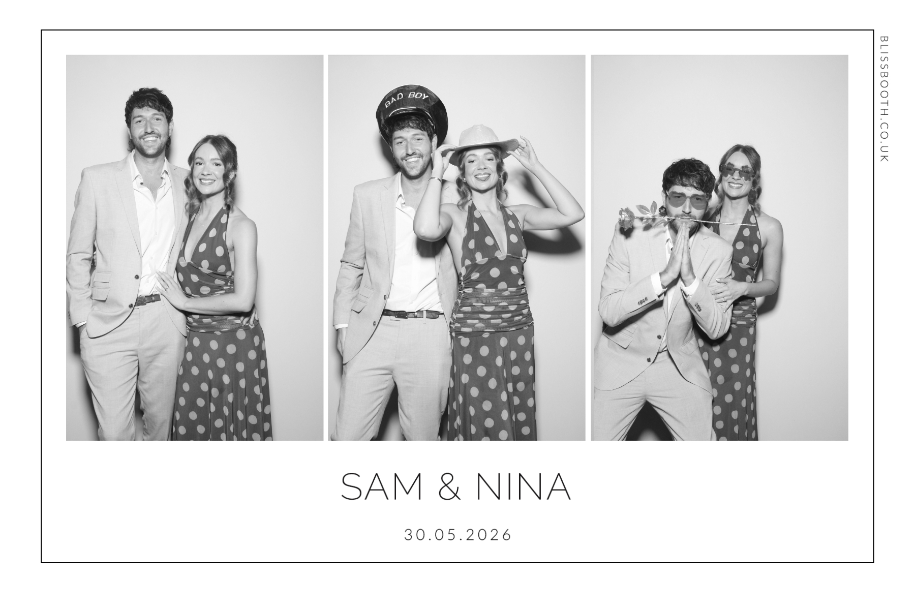 Sam and Nina | View more photos from the event at gallery.blissbooth.co.uk/u/BlissBooth/Sam-and-Nina