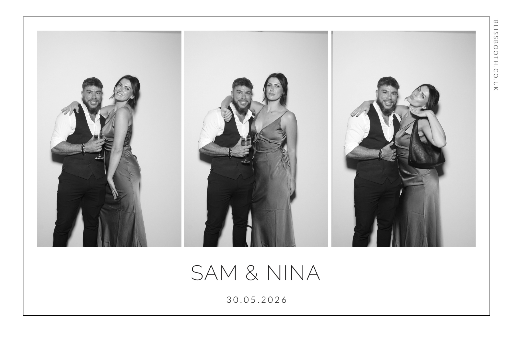 Sam and Nina | View more photos from the event at gallery.blissbooth.co.uk/u/BlissBooth/Sam-and-Nina