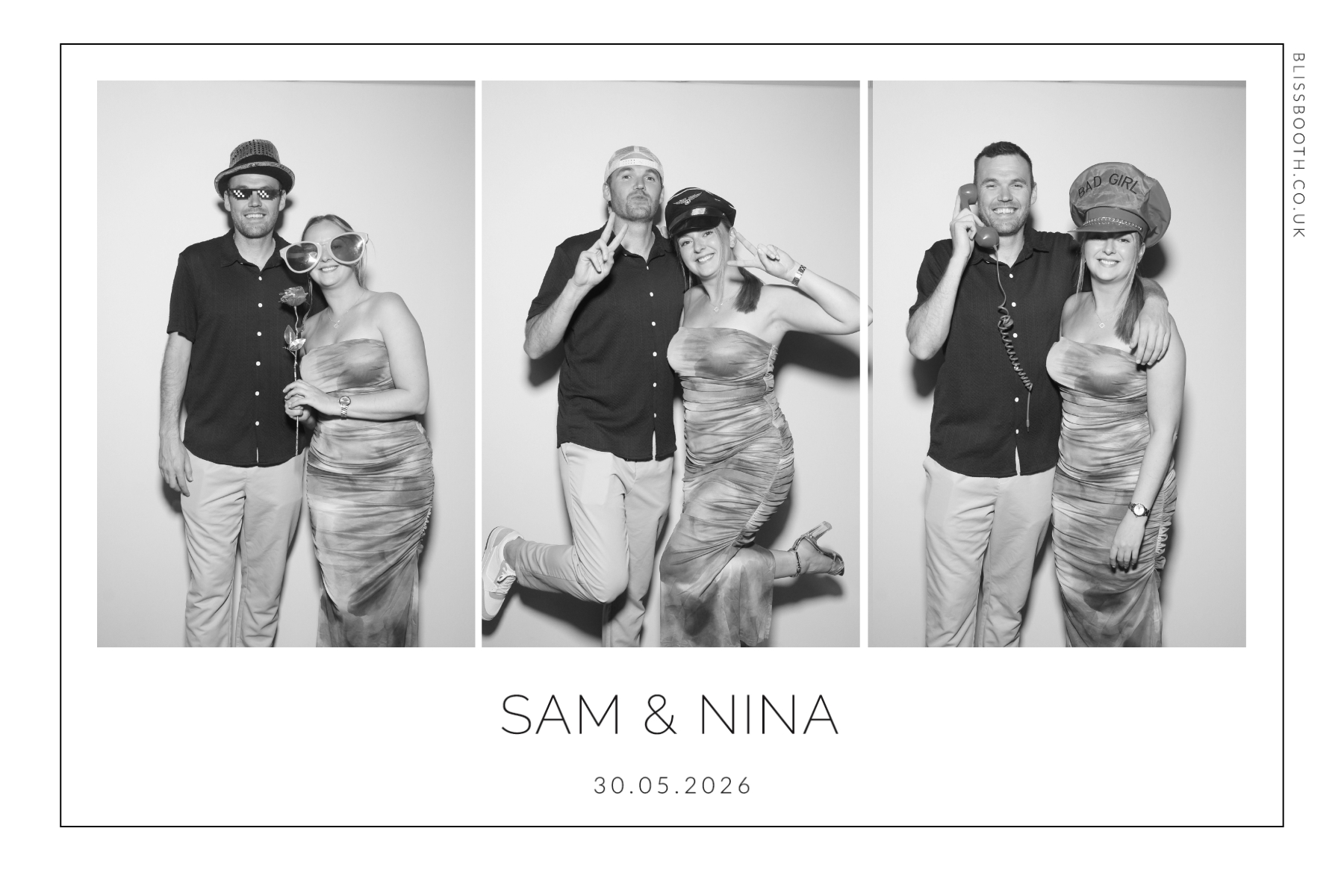 Sam and Nina | View more photos from the event at gallery.blissbooth.co.uk/u/BlissBooth/Sam-and-Nina