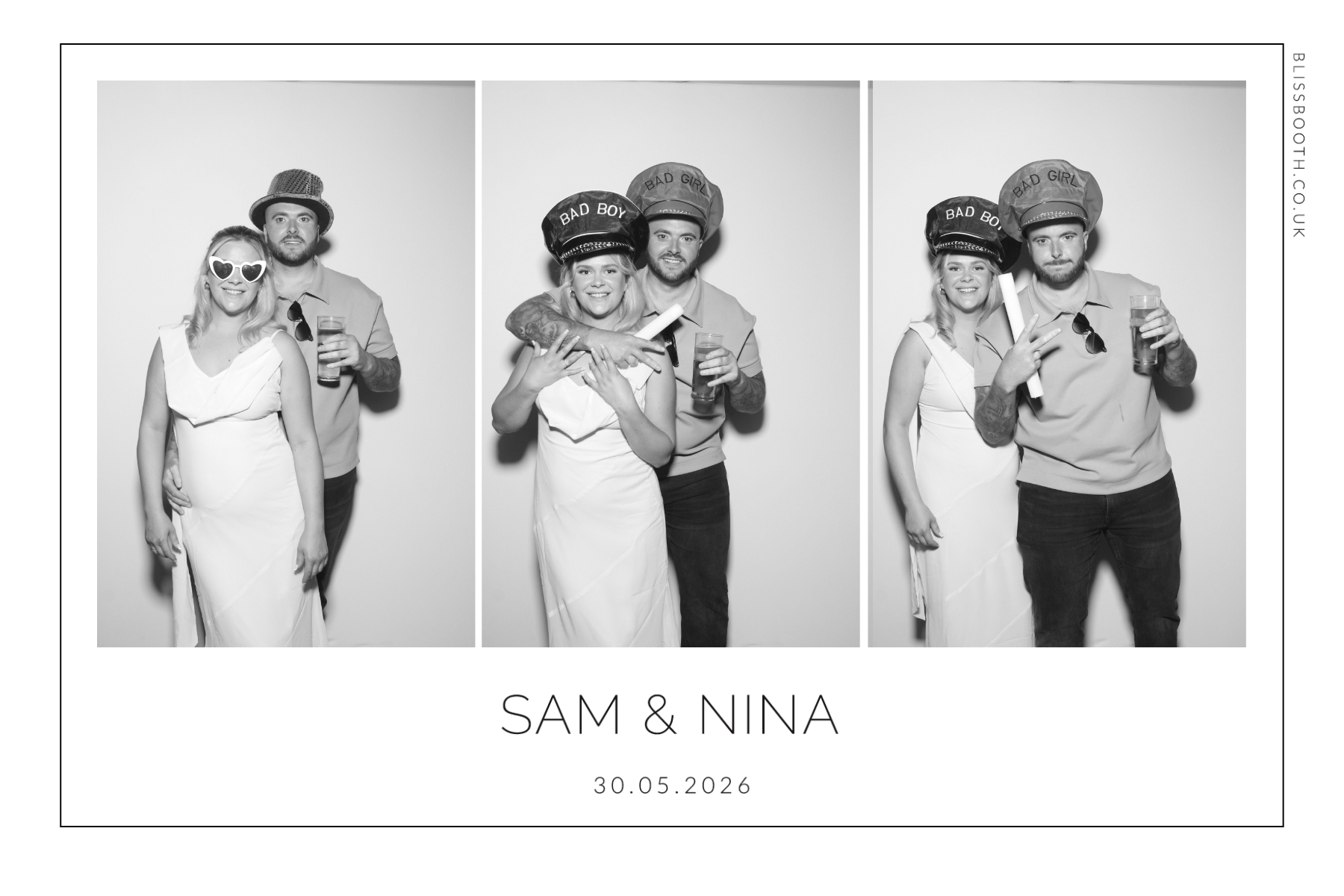 Sam and Nina | View more photos from the event at gallery.blissbooth.co.uk/u/BlissBooth/Sam-and-Nina