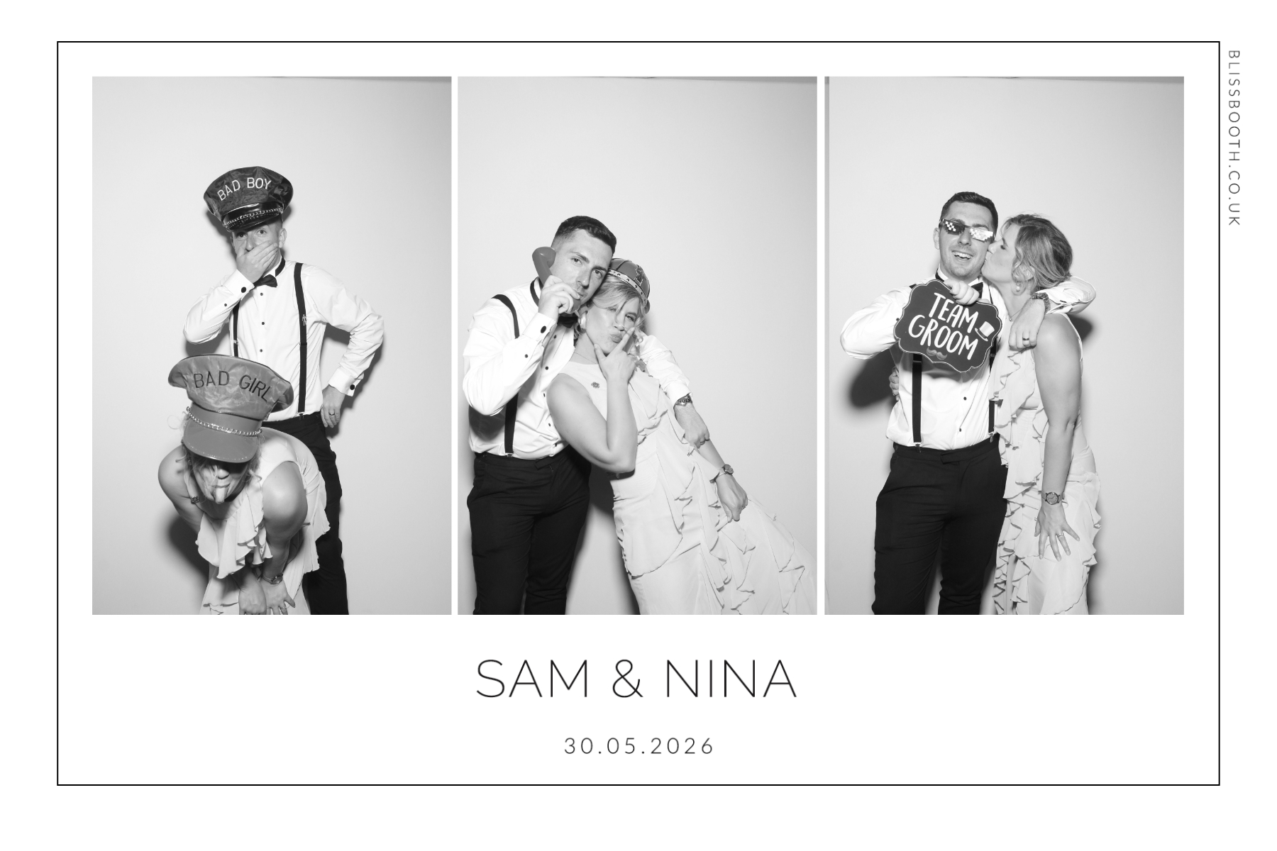 Sam and Nina | View more photos from the event at gallery.blissbooth.co.uk/u/BlissBooth/Sam-and-Nina