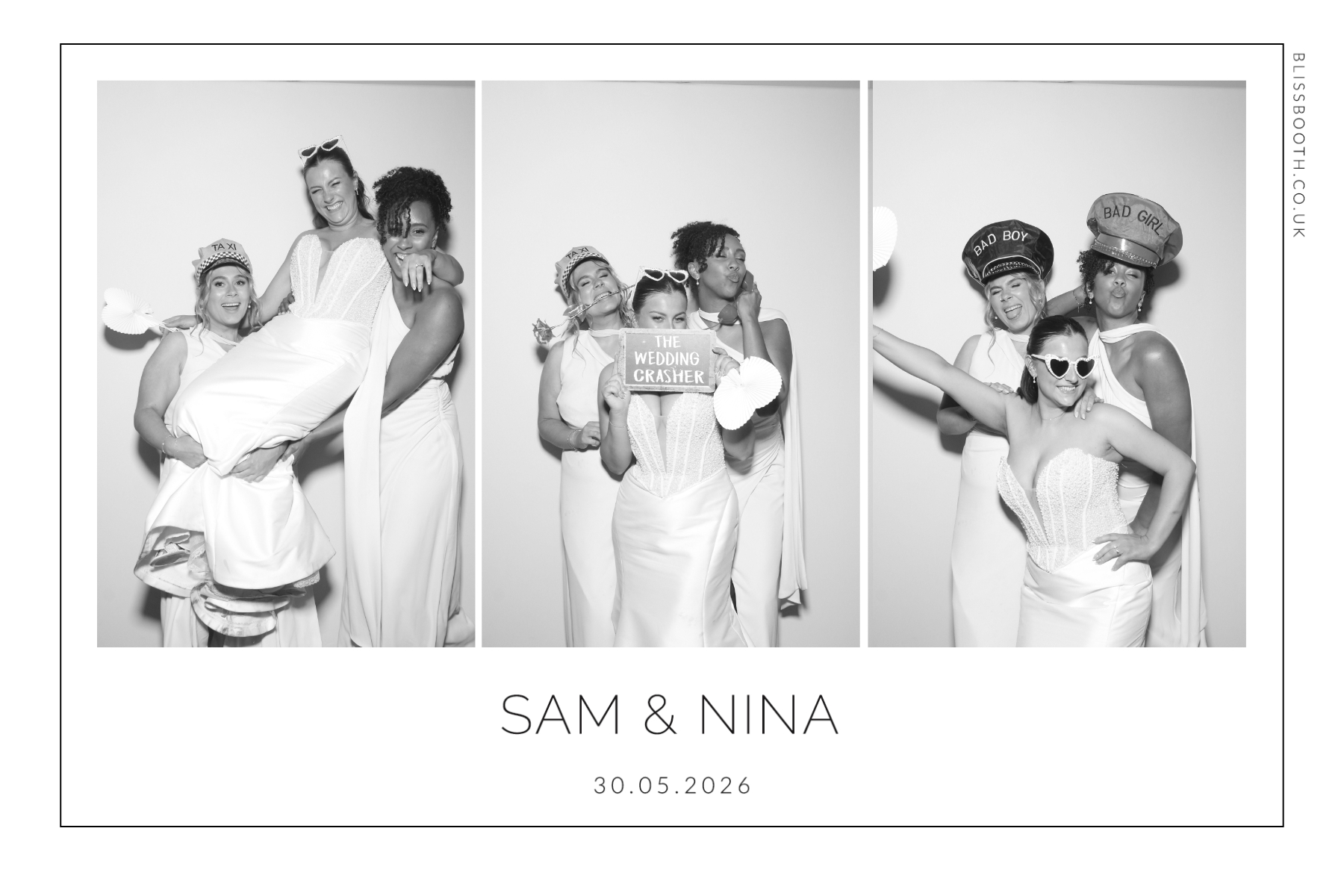 Sam and Nina | View more photos from the event at gallery.blissbooth.co.uk/u/BlissBooth/Sam-and-Nina