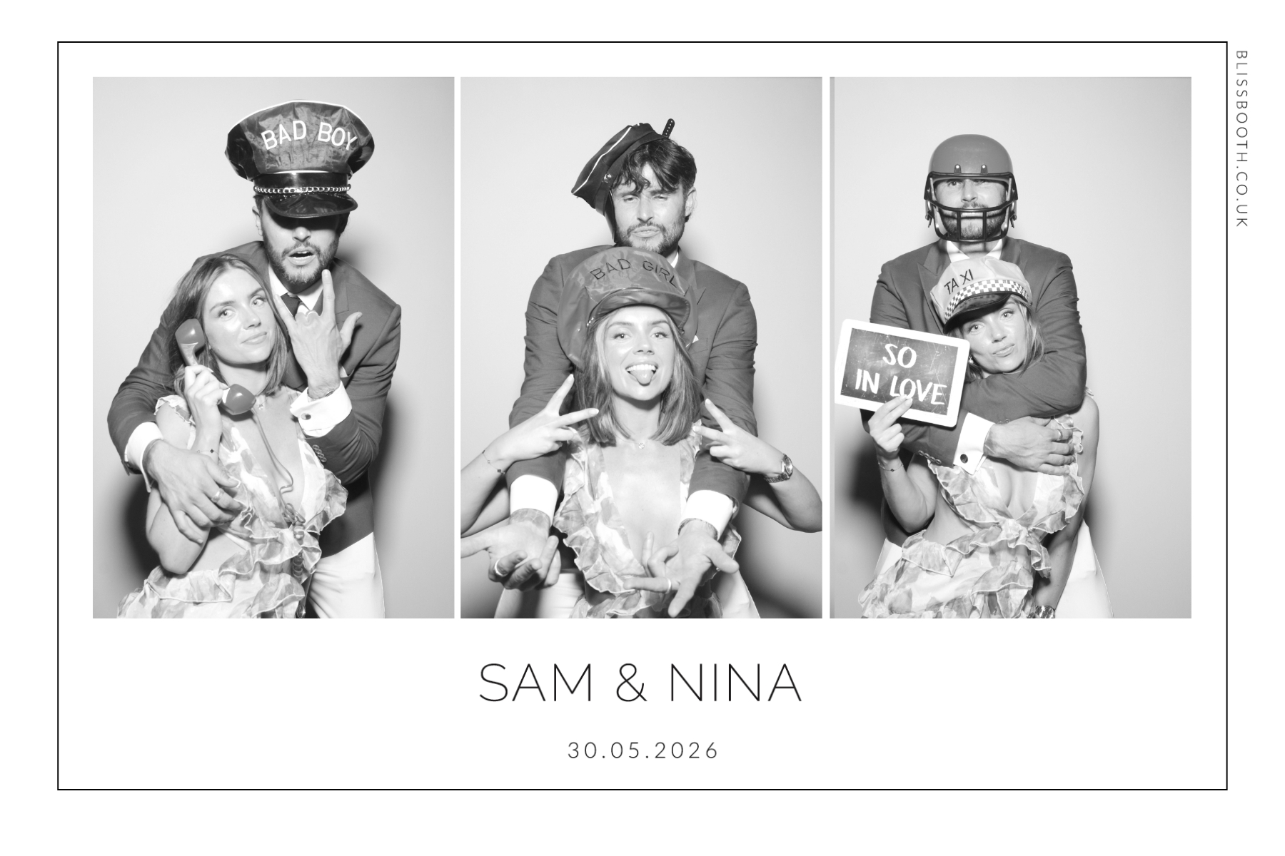 Sam and Nina | View more photos from the event at gallery.blissbooth.co.uk/u/BlissBooth/Sam-and-Nina
