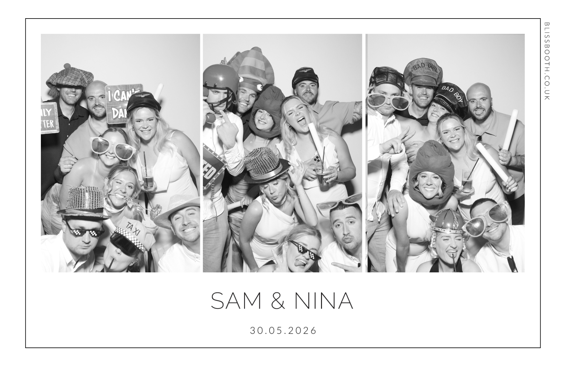 Sam and Nina | View more photos from the event at gallery.blissbooth.co.uk/u/BlissBooth/Sam-and-Nina