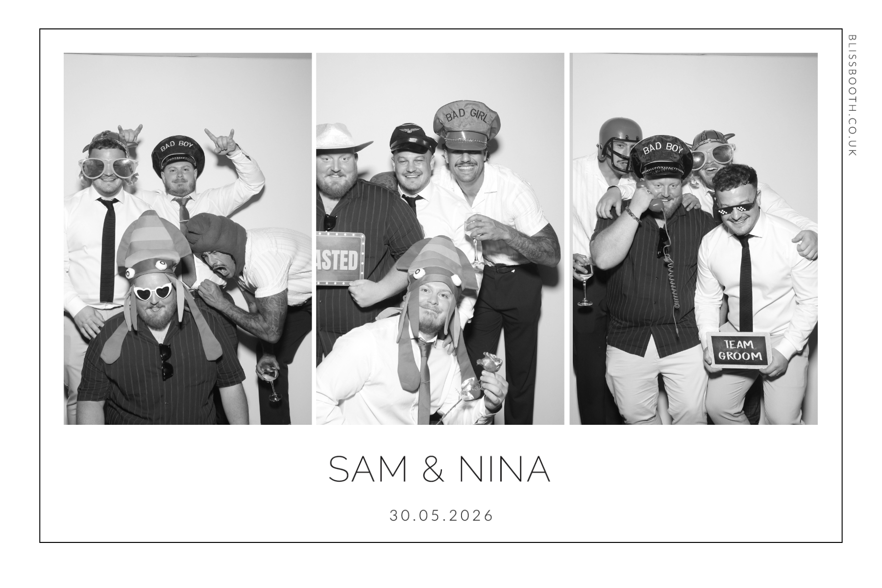 Sam and Nina | View more photos from the event at gallery.blissbooth.co.uk/u/BlissBooth/Sam-and-Nina