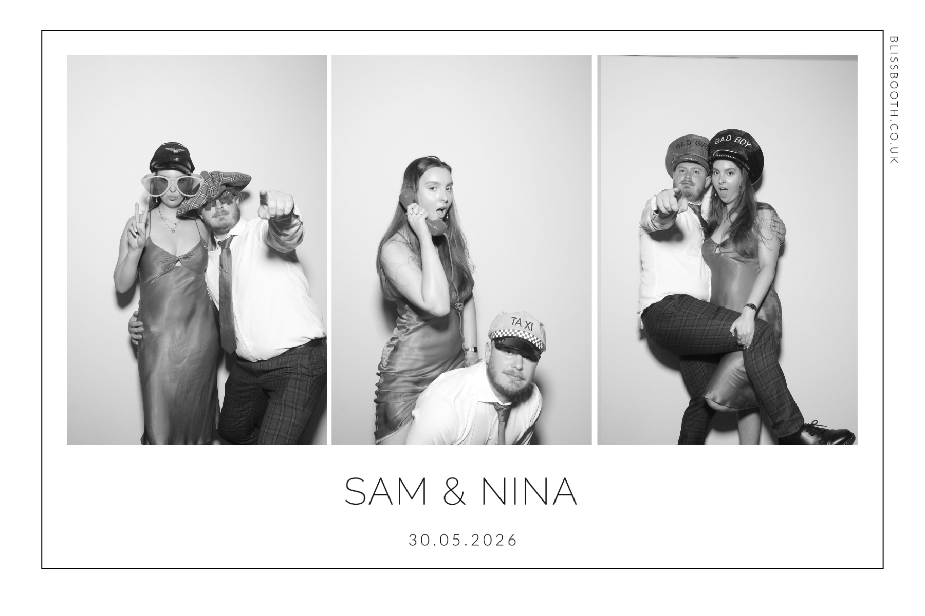 Sam and Nina | View more photos from the event at gallery.blissbooth.co.uk/u/BlissBooth/Sam-and-Nina