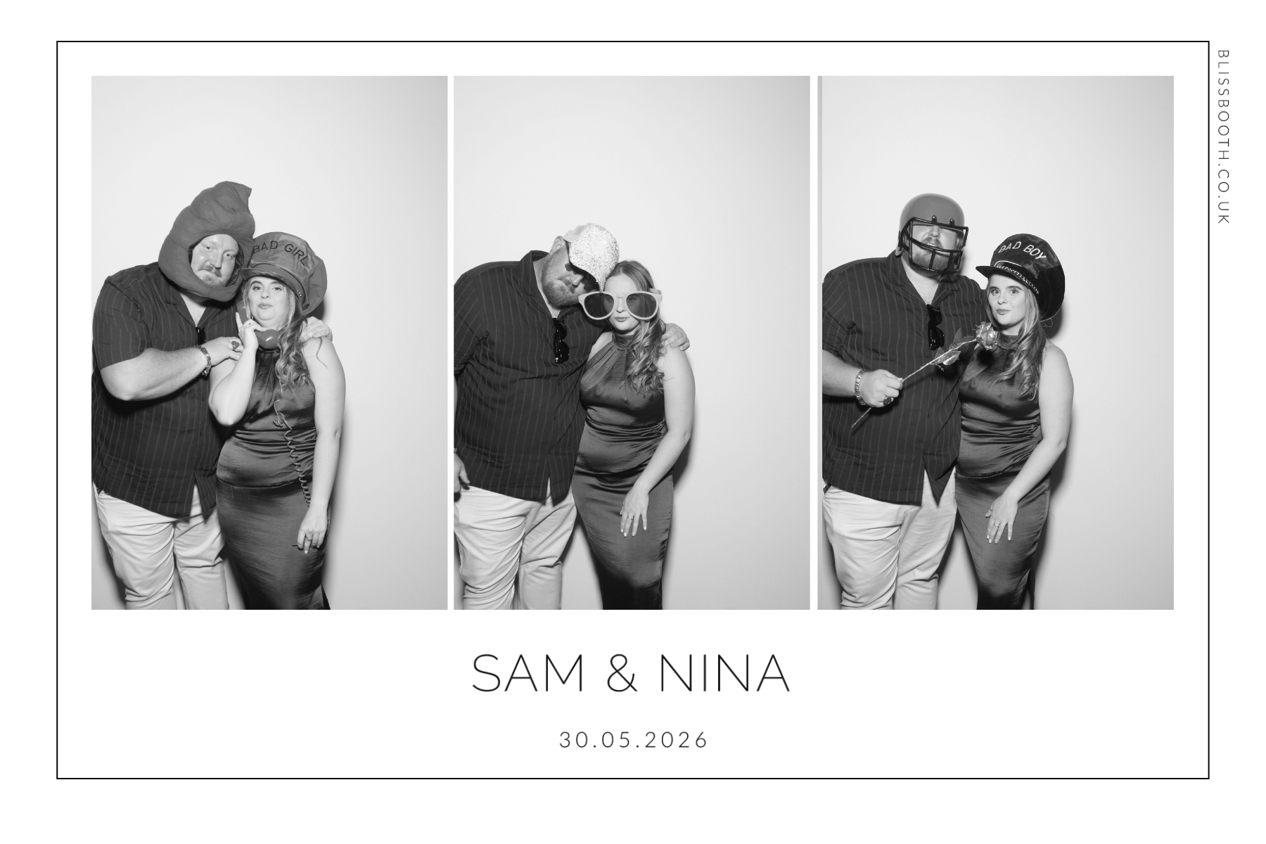 Sam and Nina | View more photos from the event at gallery.blissbooth.co.uk/u/BlissBooth/Sam-and-Nina