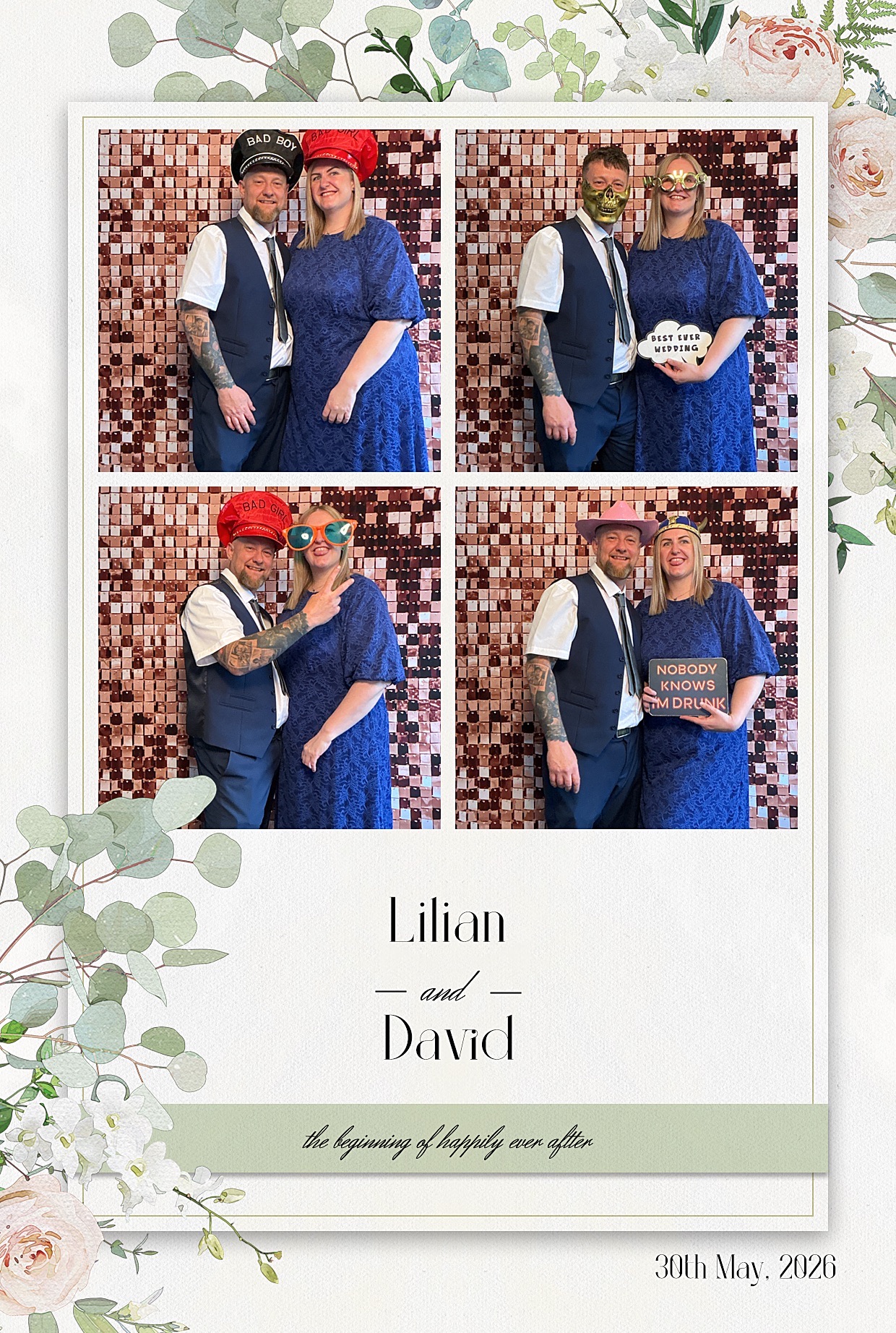 lilian and David | View more photos from the event at gallery.blissbooth.co.uk/u/BlissBooth/lilian-and-David