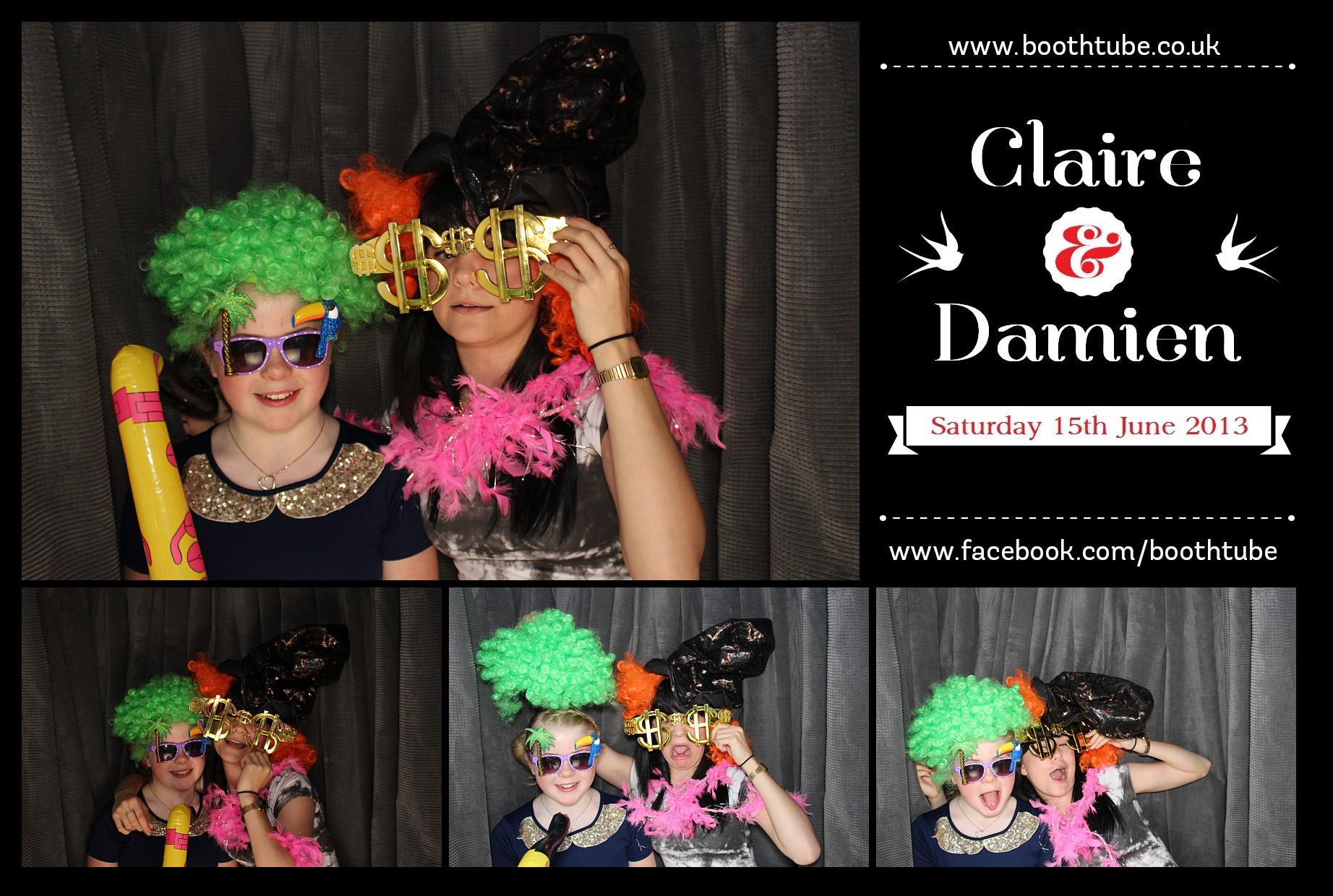 Claire & Damien | View more photos from the event at gallery.boothtube.co.uk/u/BoothtubeLtd/Claire-Damien