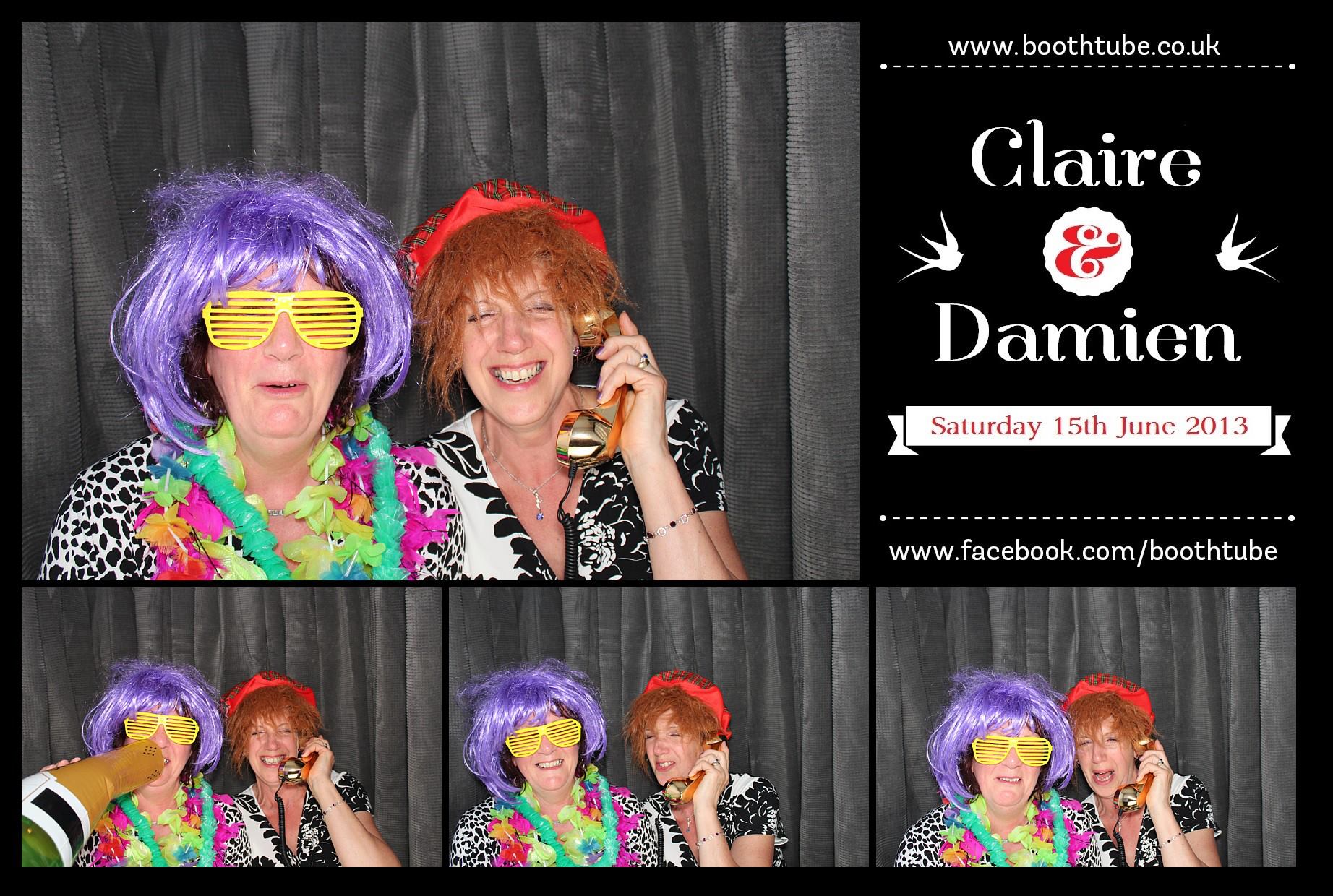 Claire & Damien | View more photos from the event at gallery.boothtube.co.uk/u/BoothtubeLtd/Claire-Damien