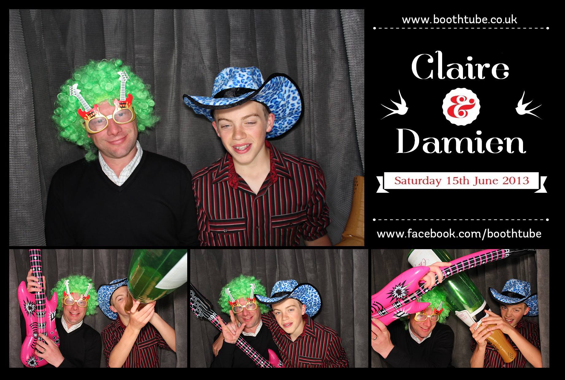 Claire & Damien | View more photos from the event at gallery.boothtube.co.uk/u/BoothtubeLtd/Claire-Damien