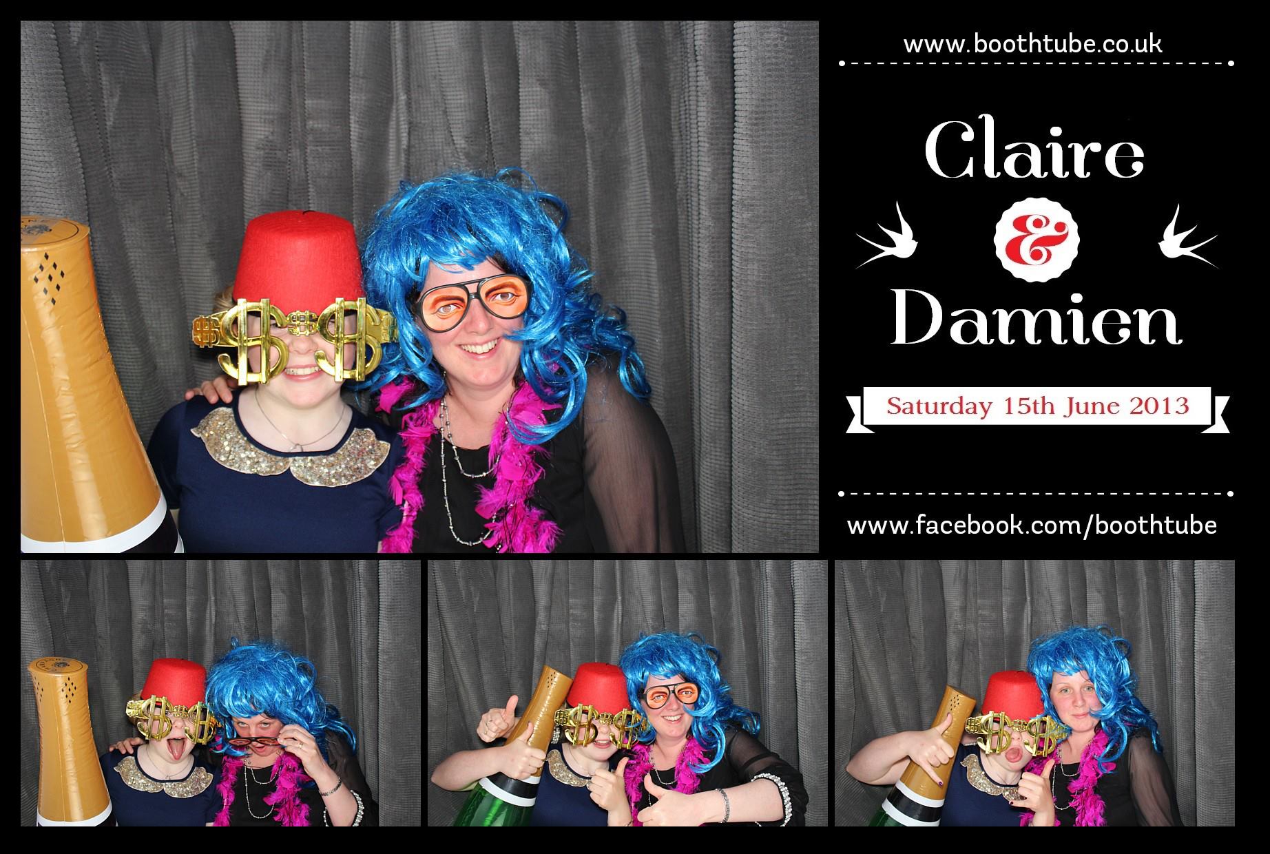 Claire & Damien | View more photos from the event at gallery.boothtube.co.uk/u/BoothtubeLtd/Claire-Damien