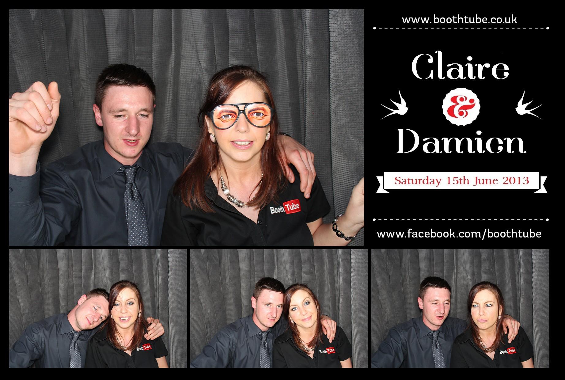 Claire & Damien | View more photos from the event at gallery.boothtube.co.uk/u/BoothtubeLtd/Claire-Damien