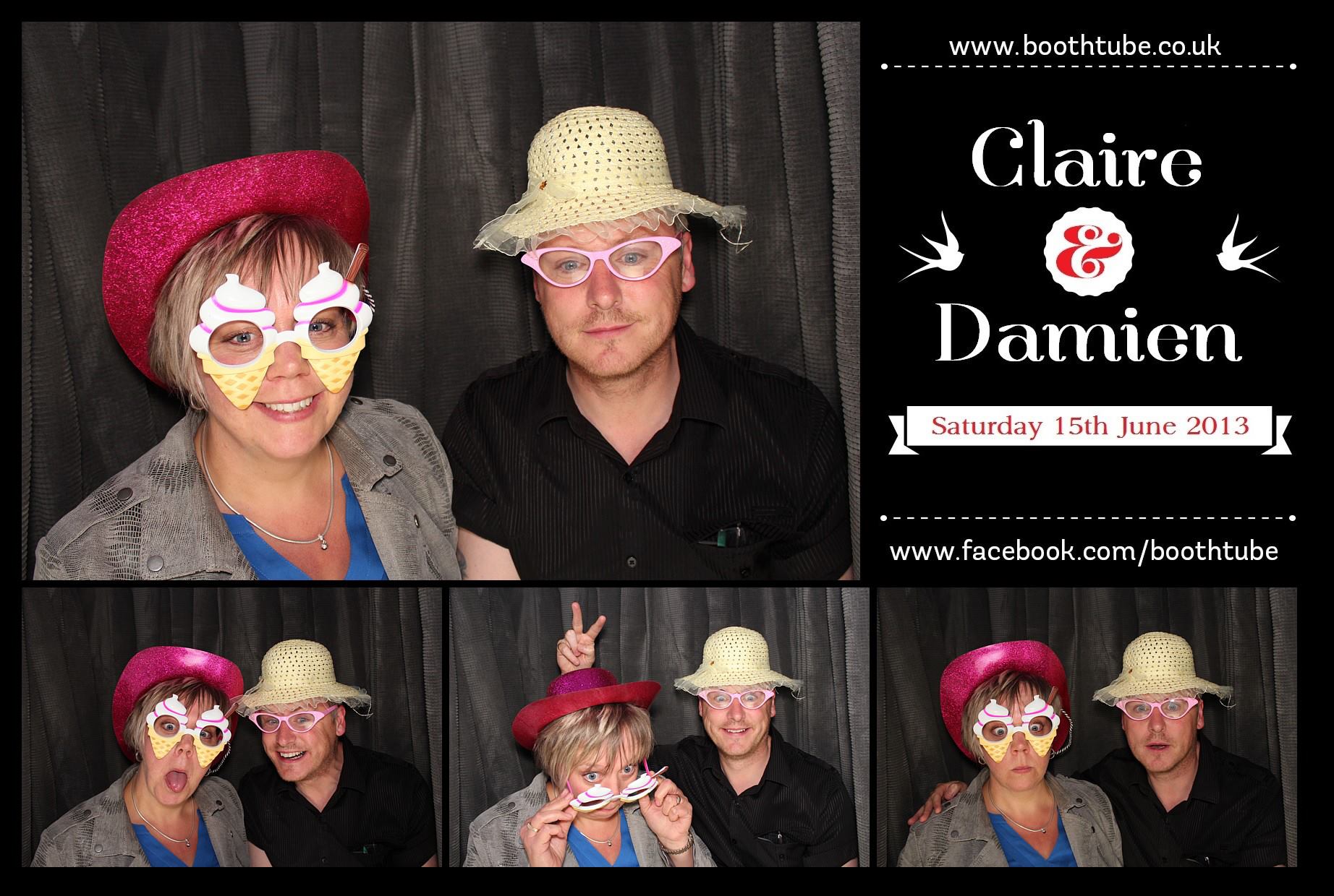 Claire & Damien | View more photos from the event at gallery.boothtube.co.uk/u/BoothtubeLtd/Claire-Damien