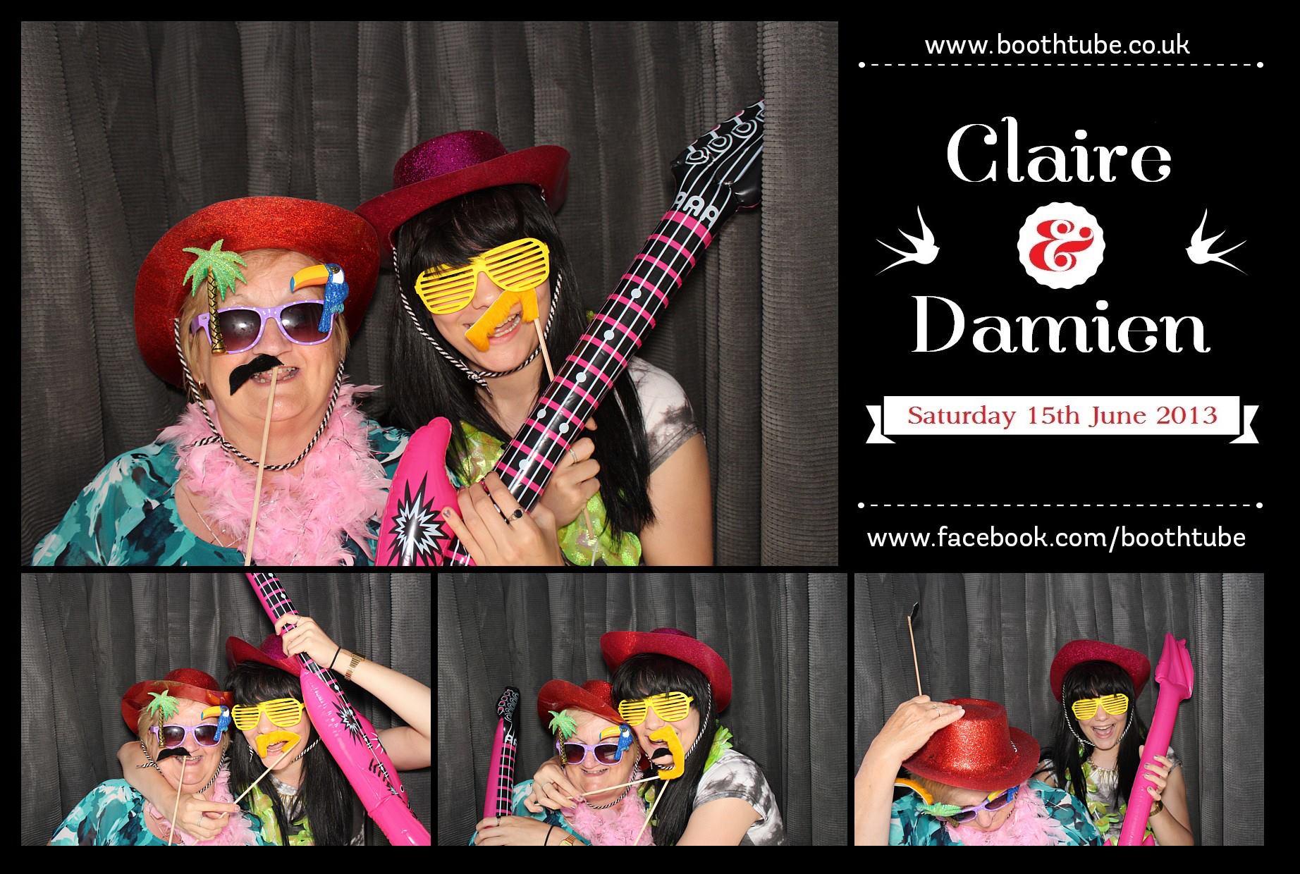 Claire & Damien | View more photos from the event at gallery.boothtube.co.uk/u/BoothtubeLtd/Claire-Damien