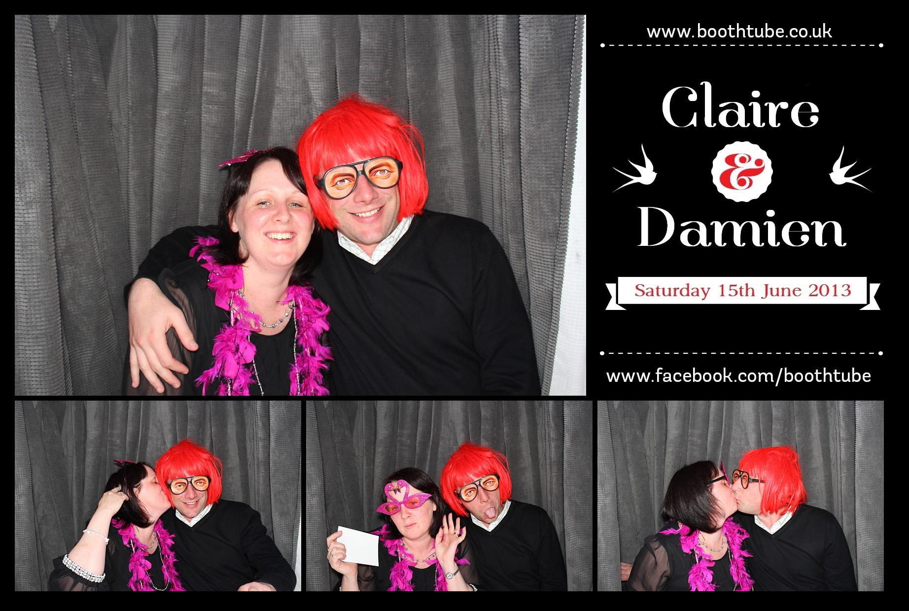 Claire & Damien | View more photos from the event at gallery.boothtube.co.uk/u/BoothtubeLtd/Claire-Damien