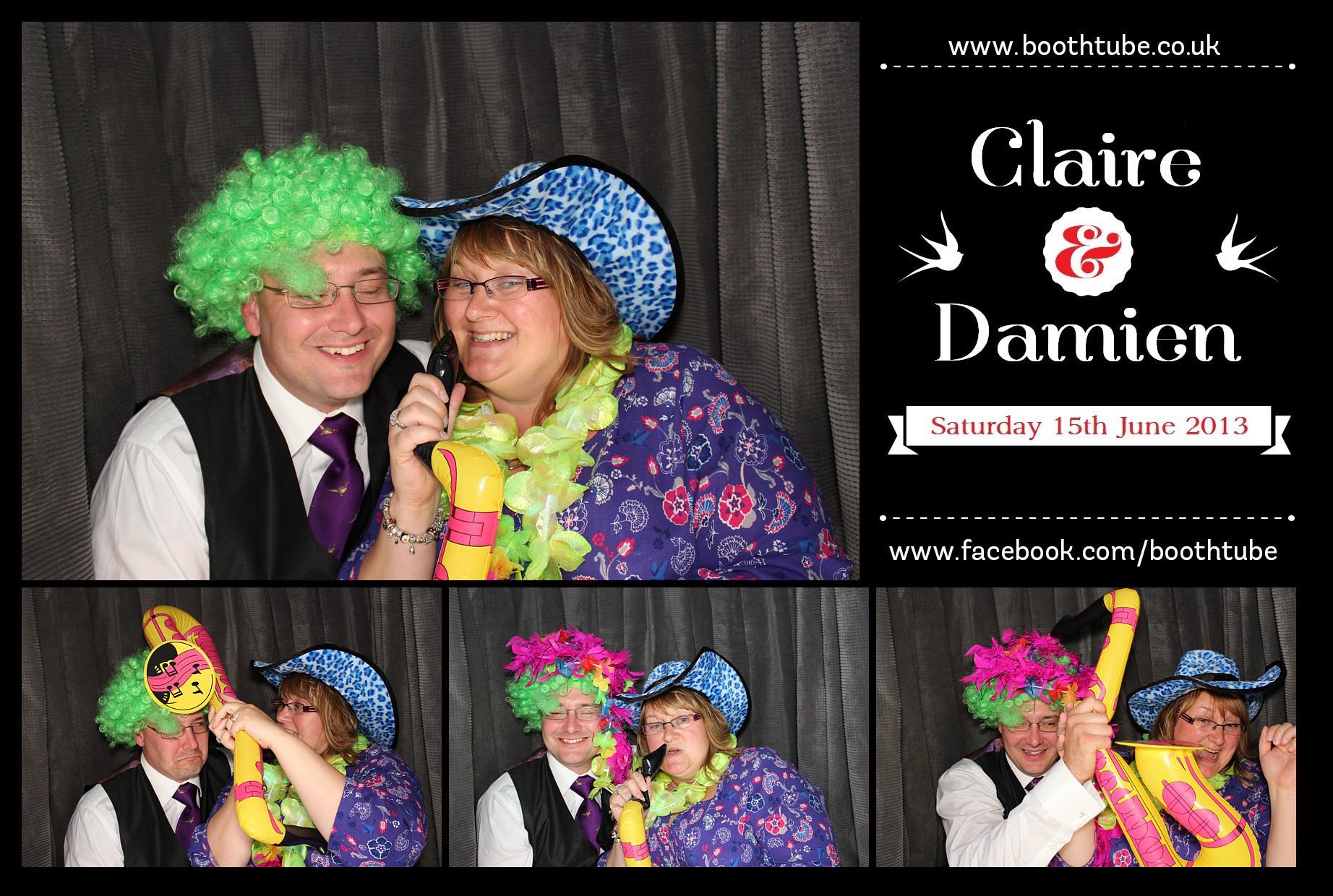 Claire & Damien | View more photos from the event at gallery.boothtube.co.uk/u/BoothtubeLtd/Claire-Damien