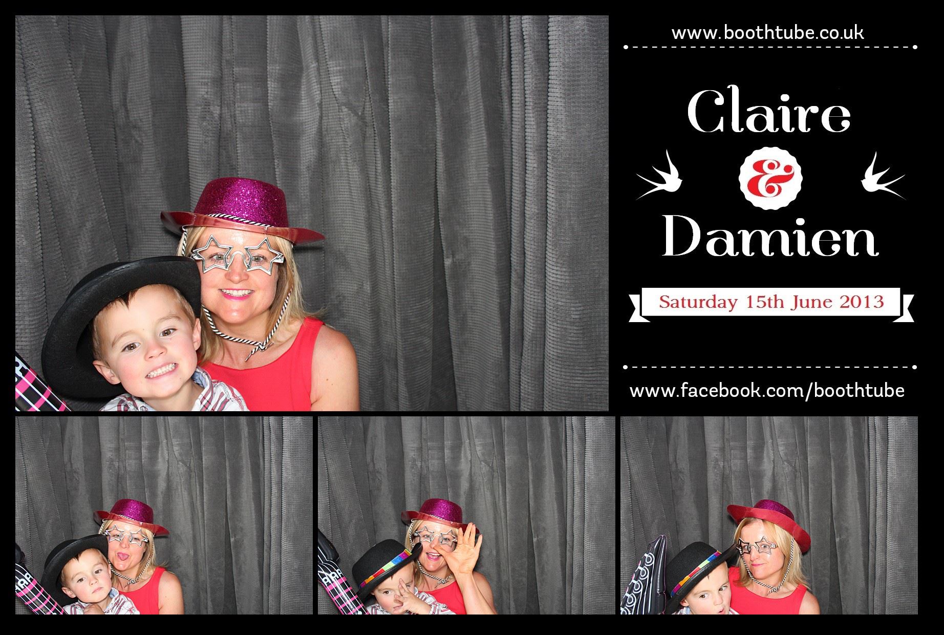 Claire & Damien | View more photos from the event at gallery.boothtube.co.uk/u/BoothtubeLtd/Claire-Damien