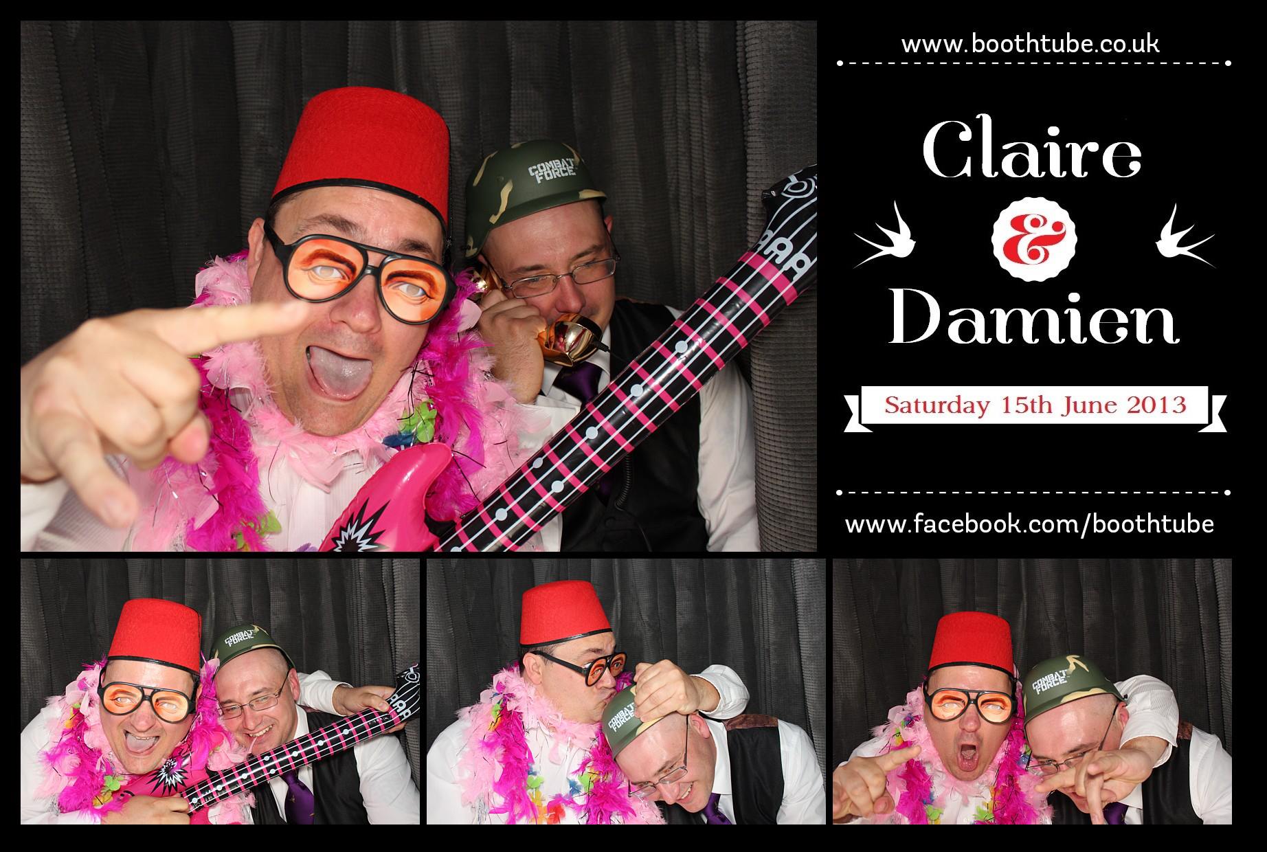 Claire & Damien | View more photos from the event at gallery.boothtube.co.uk/u/BoothtubeLtd/Claire-Damien
