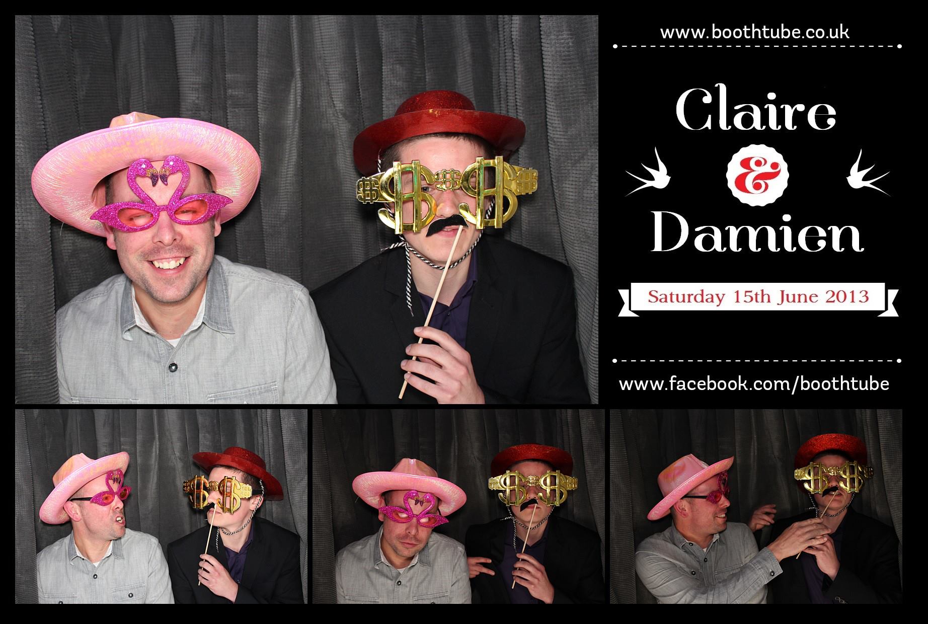 Claire & Damien | View more photos from the event at gallery.boothtube.co.uk/u/BoothtubeLtd/Claire-Damien