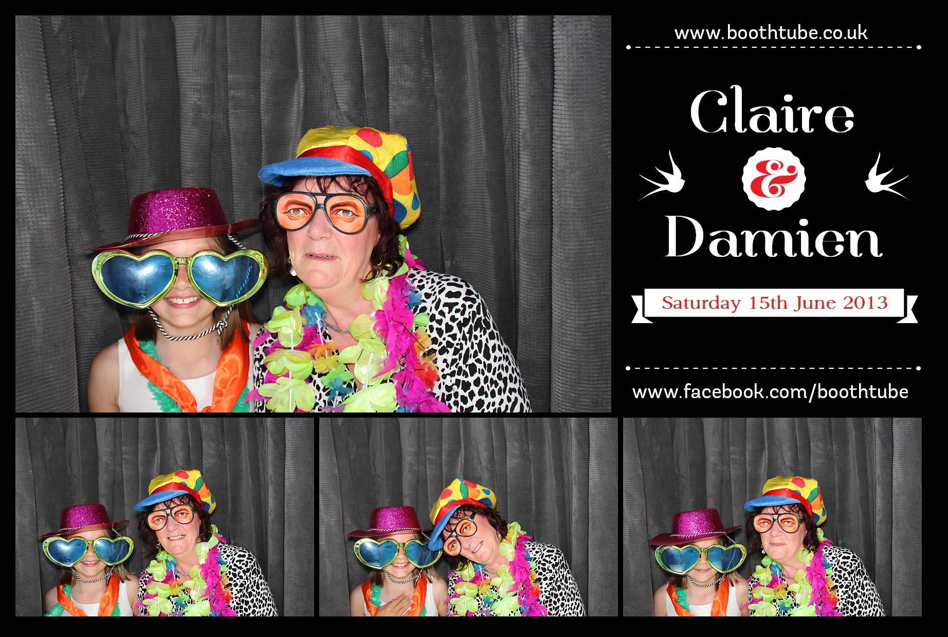 Claire & Damien | View more photos from the event at gallery.boothtube.co.uk/u/BoothtubeLtd/Claire-Damien