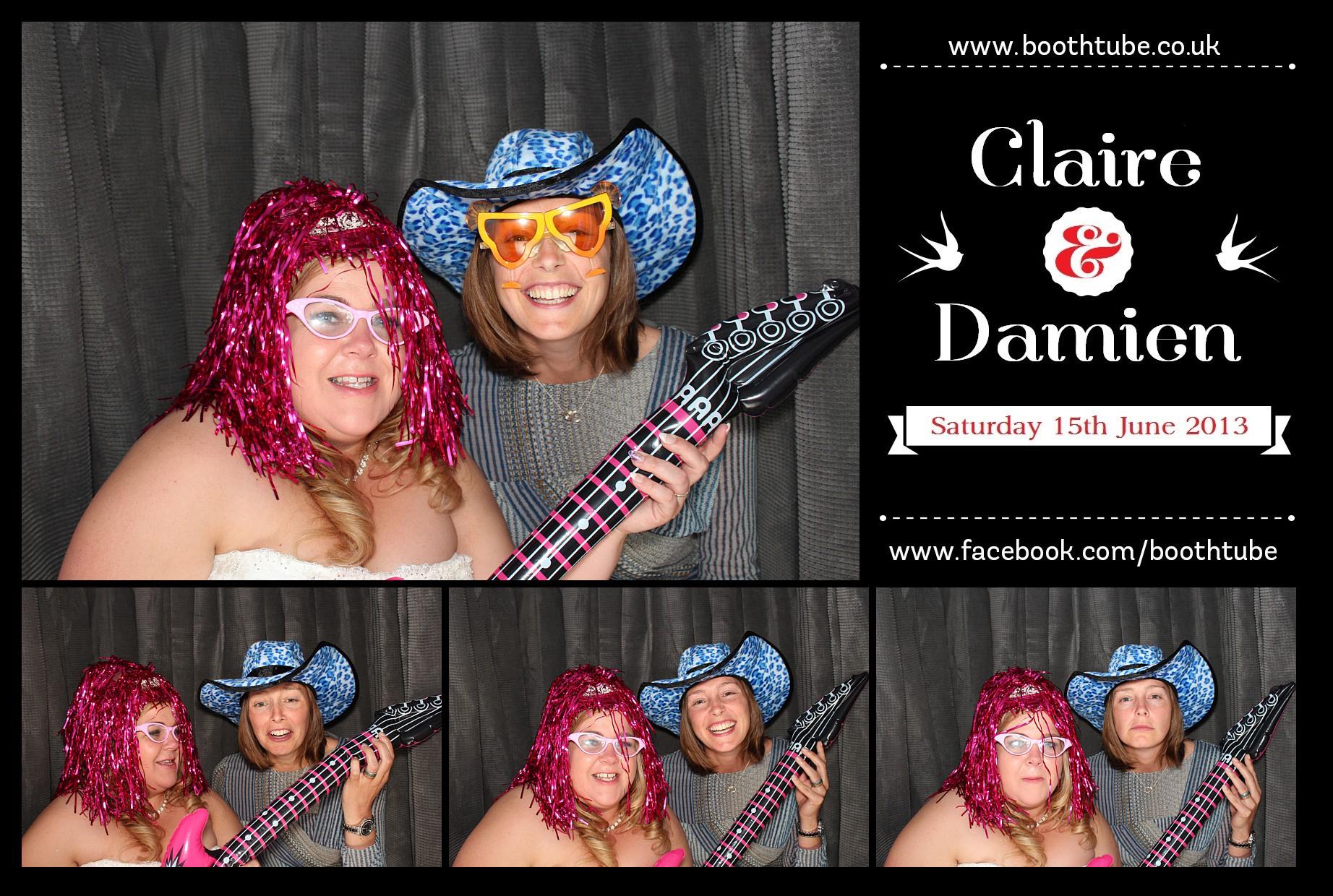Claire & Damien | View more photos from the event at gallery.boothtube.co.uk/u/BoothtubeLtd/Claire-Damien