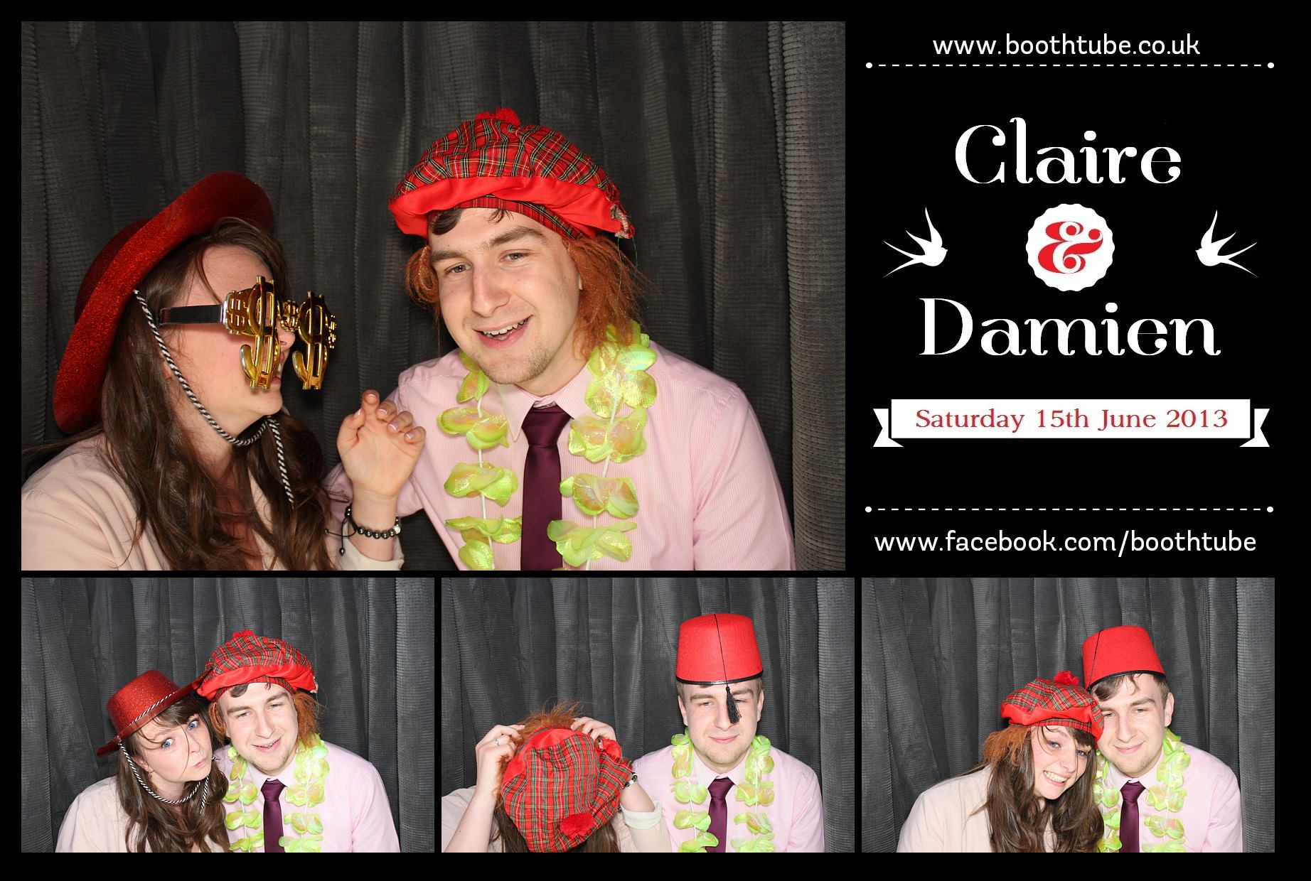 Claire & Damien | View more photos from the event at gallery.boothtube.co.uk/u/BoothtubeLtd/Claire-Damien